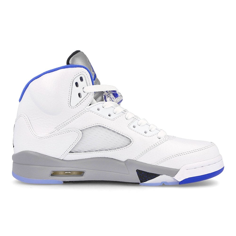Jordan Air Jordan 5 Retro White / Hyper Royal - Stealth - Black   Material | Overkill
