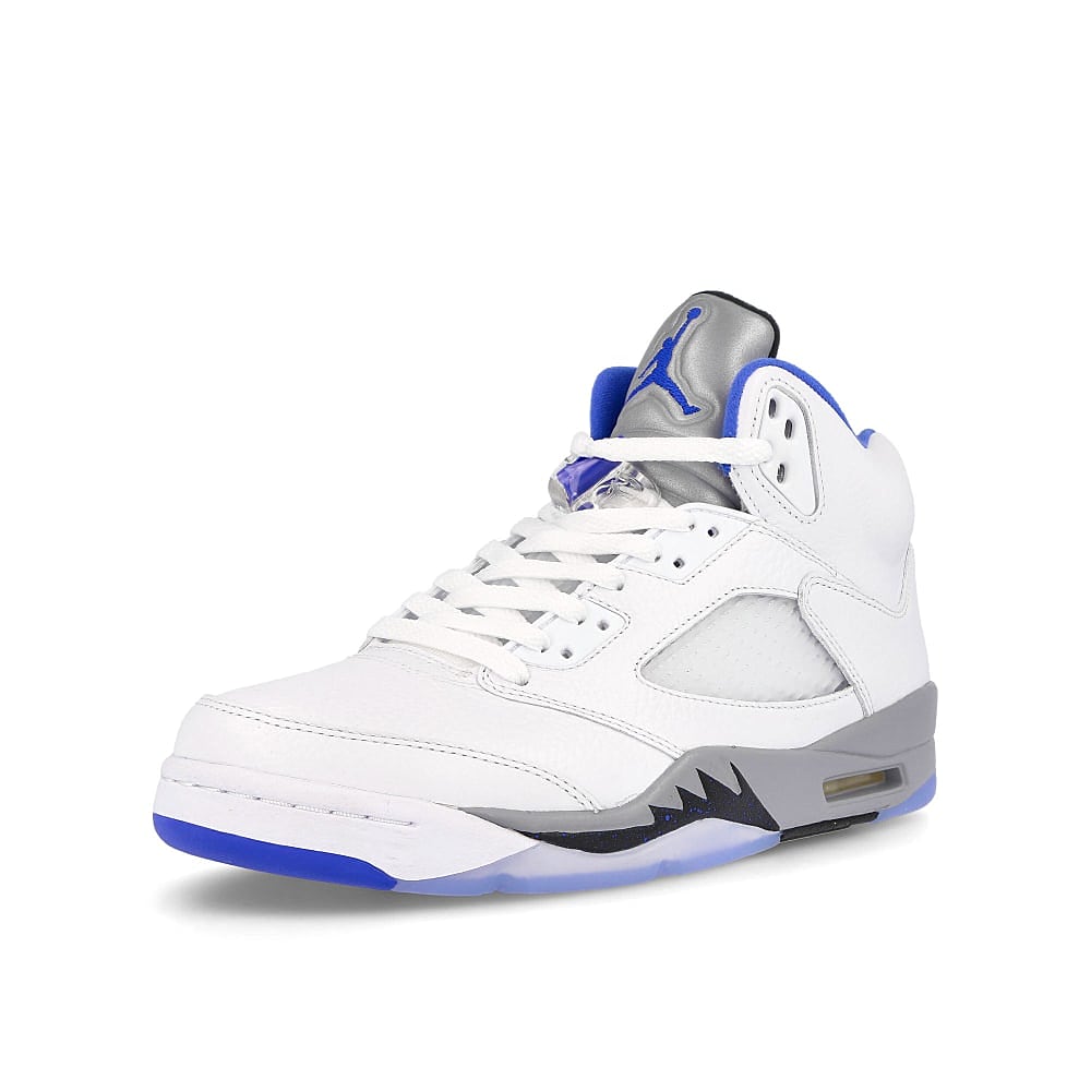 Jordan Air Jordan 5 Retro White / Hyper Royal - Stealth - Black  Detailfoto | Overkill