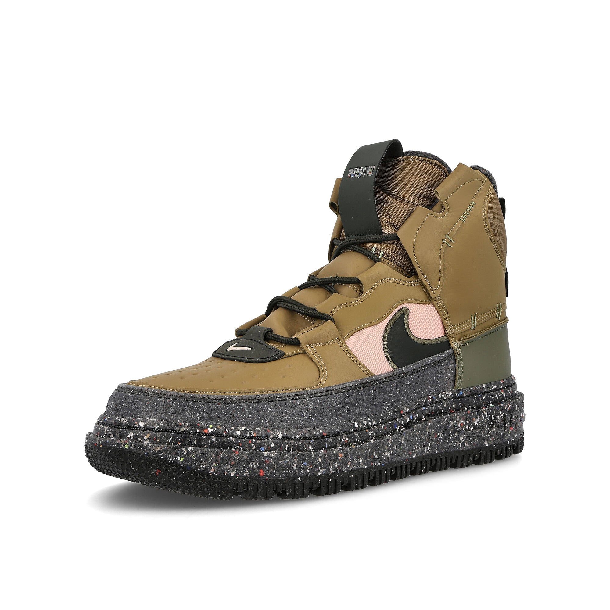 Nike air force 1 boots Brown Kelp-Sequoia - Medium Olive Boots  Close Up | Overkill