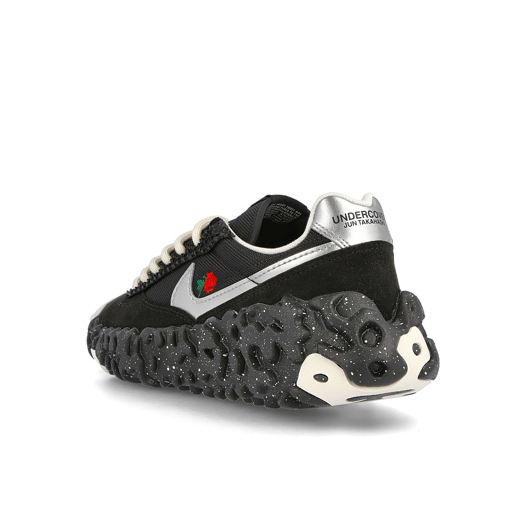 Nike Undercover x Nike Overbreak Black / Metallic Silver - Black - Pale Ivory  Close-up | Overkill