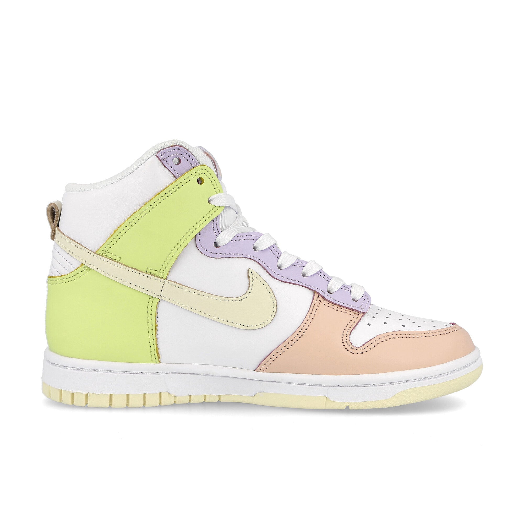 Nike wmns dunk high White / Cashmere - Light Lemon Twist   Material | Overkill