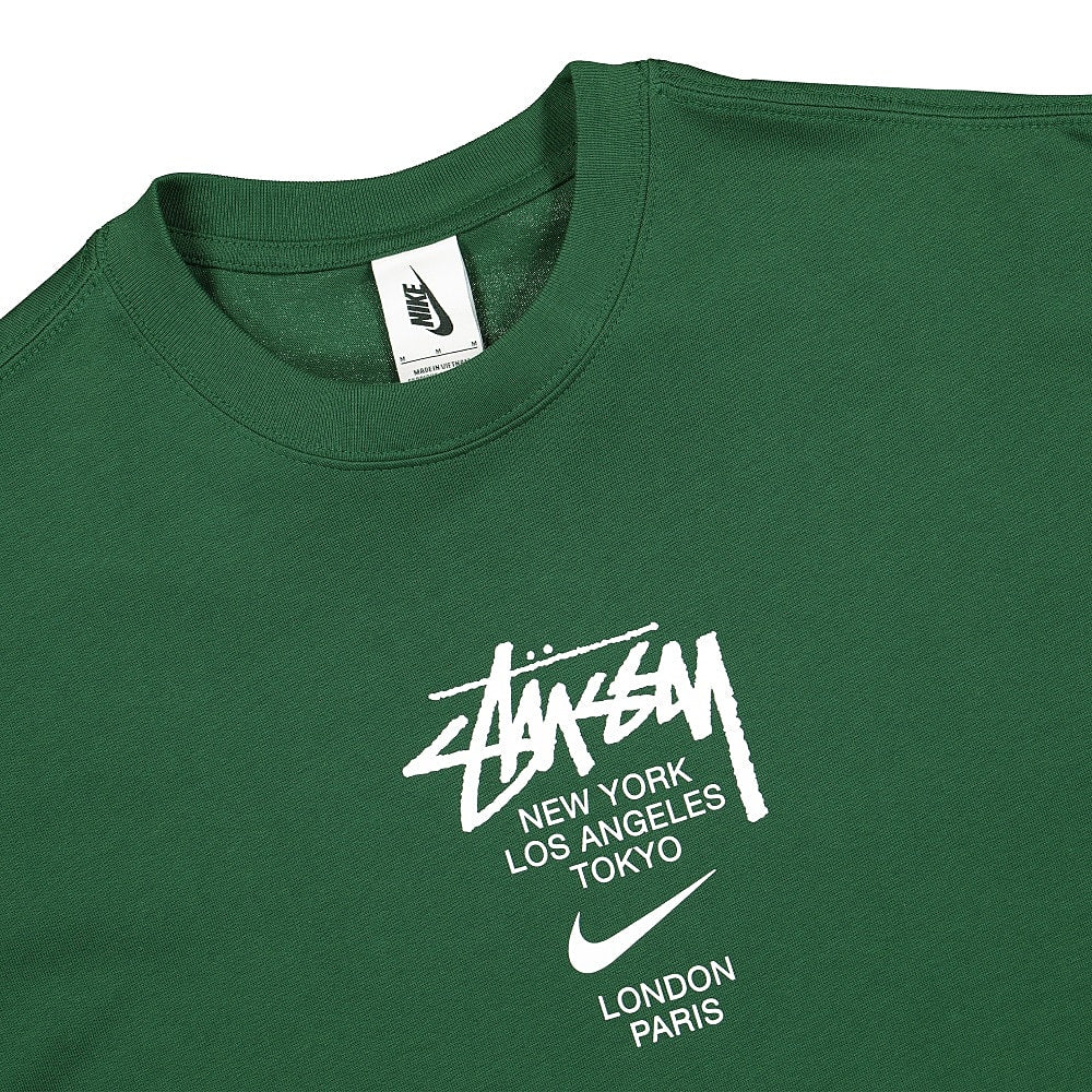 Nike Stussy x Nike NRG SS Tee ZR 1 Gorge Green T-Shirts Close-up | Overkill