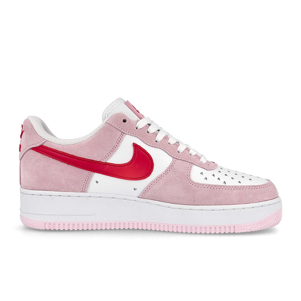 Nike air force 1 07 qs Tulip Pink / Universitiy Red - White   Material | Overkill