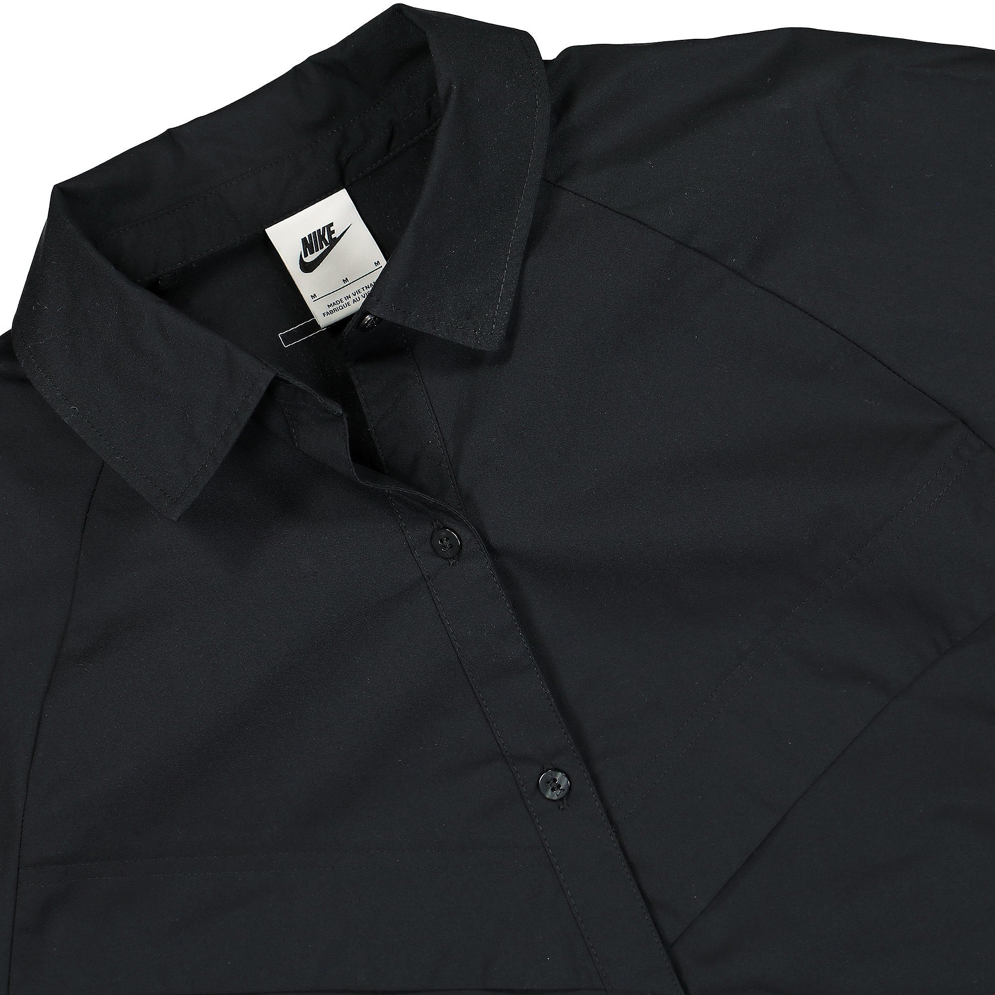 Nike Wmns NSW Icon Clash Woven Black / White Shirts Close-up | Overkill
