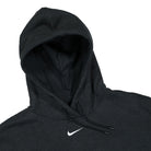 Nike Wmns NSW Essentials Plush Hoodie Black / White Hoodies Close-up | Overkill
