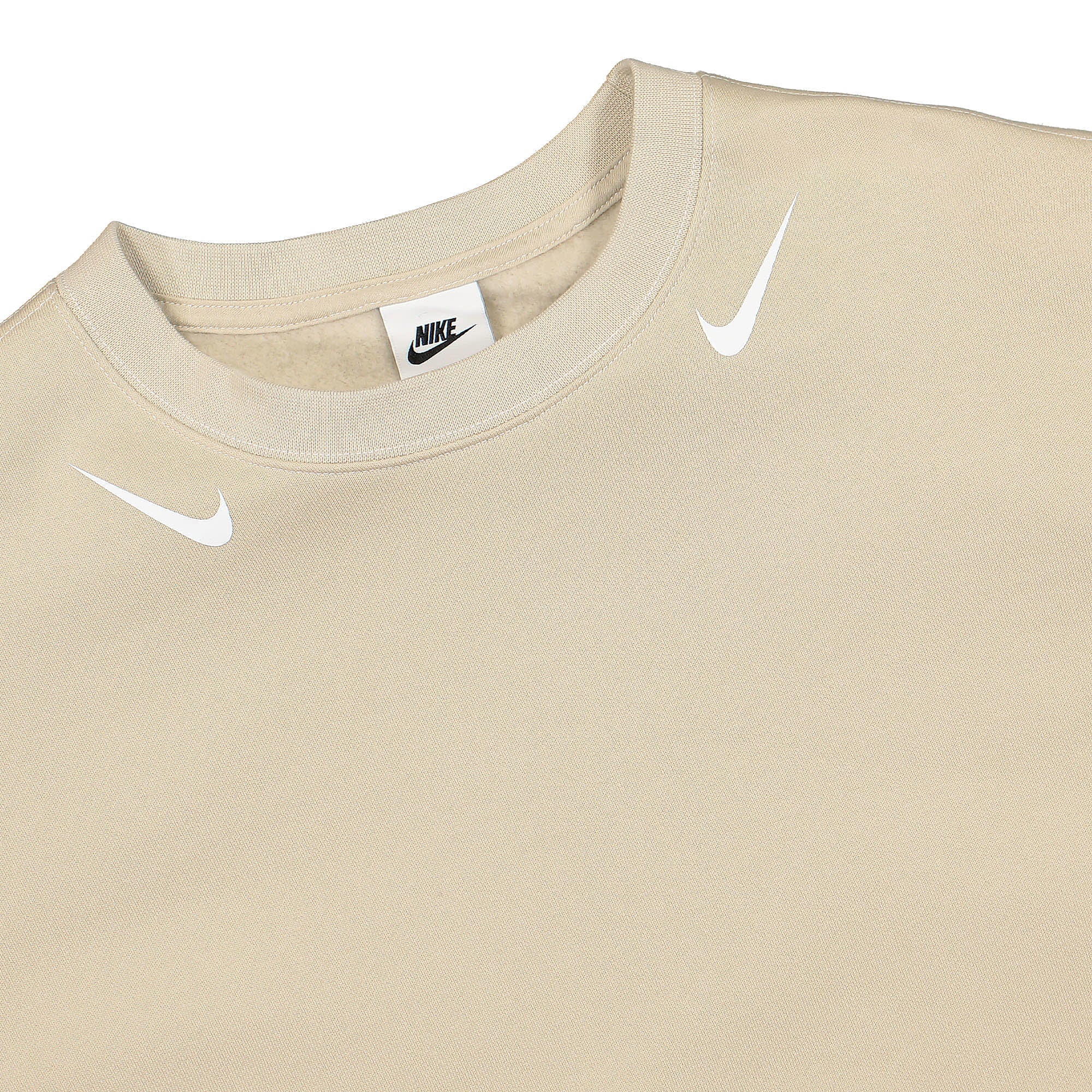 Nike Wmns NSW Swoosh Crew Oversized Fleece Sweatshirt Rattan / Sail Sweatshirts Close-up | Overkill