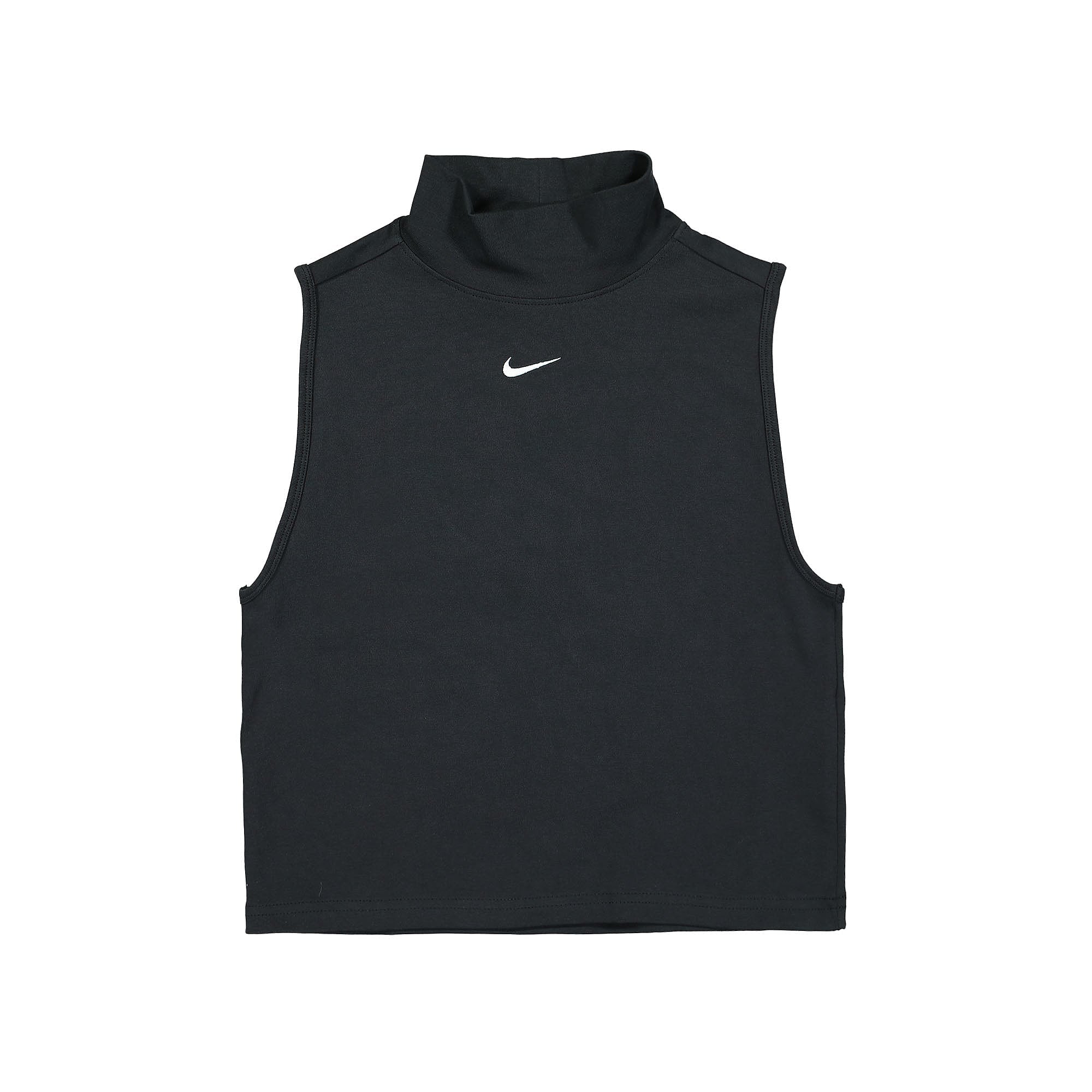 Nike Wmns NSW Essentials Sleeveless Mock Top Black / White Tops DD5880 010 | Overkill