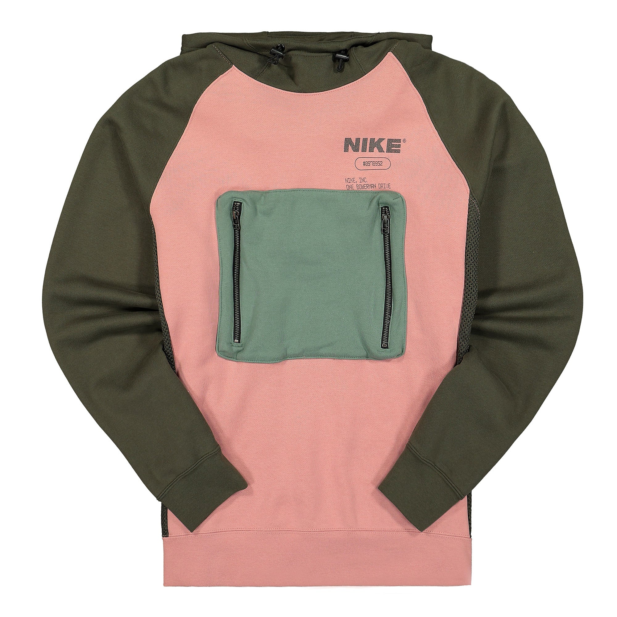 Nike NSW City Made French Terry Hoodie Rust Pink / Cargo Khaki / Dutch Green Hoodies DD5925 685 | Overkill