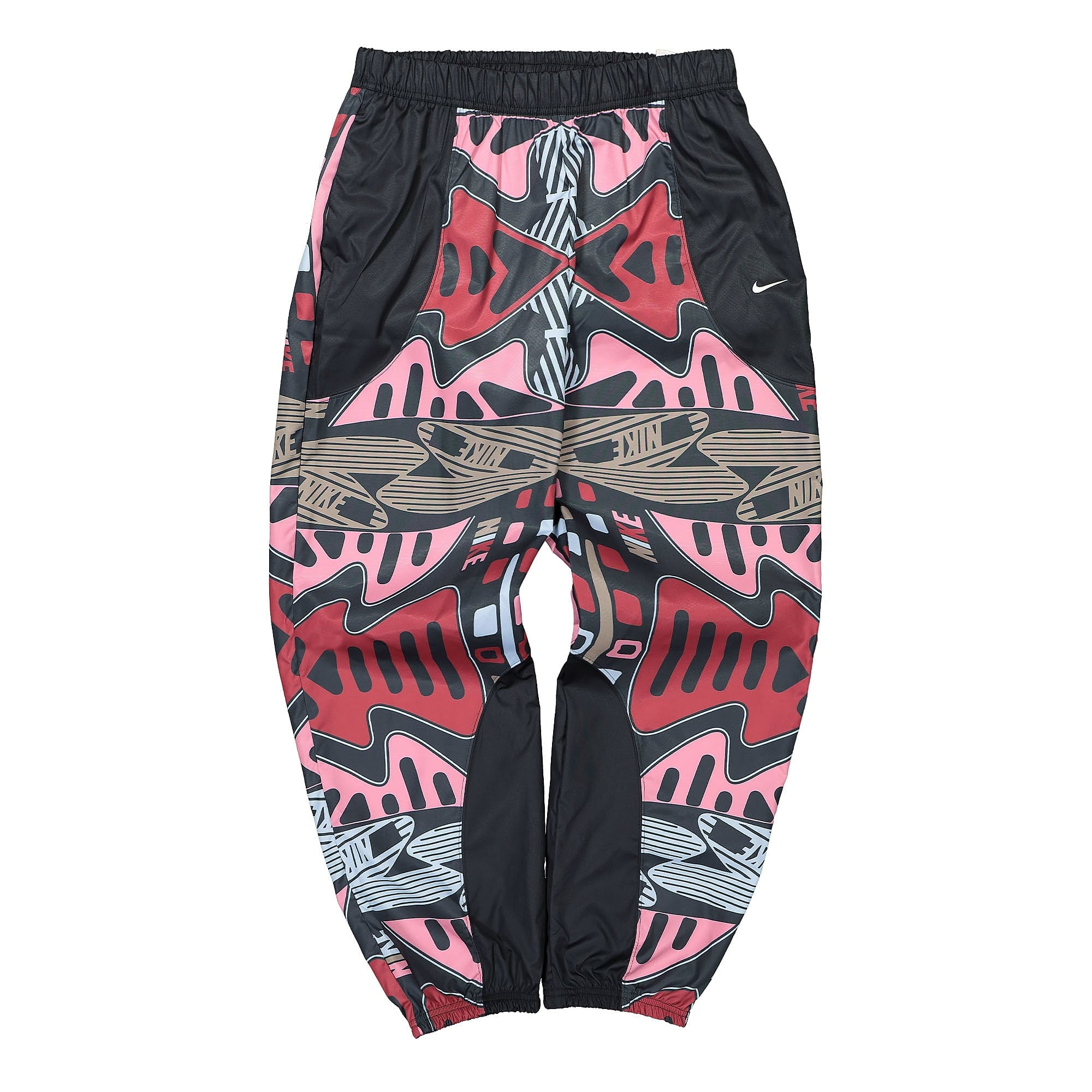 Nike Wmns NSW AOP High-Rise Woven Jogger Black / Black / White Sweat & Track Pants DD5961 010 | Overkill