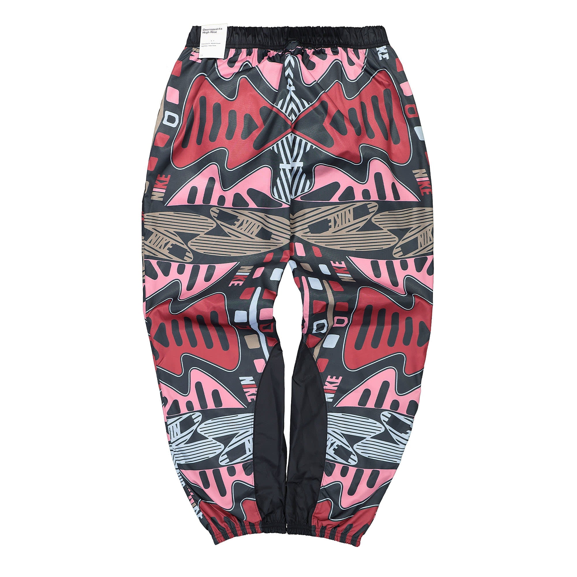 Nike Wmns NSW AOP High-Rise Woven Jogger Black / Black / White Sweat & Track Pants Material | Overkill