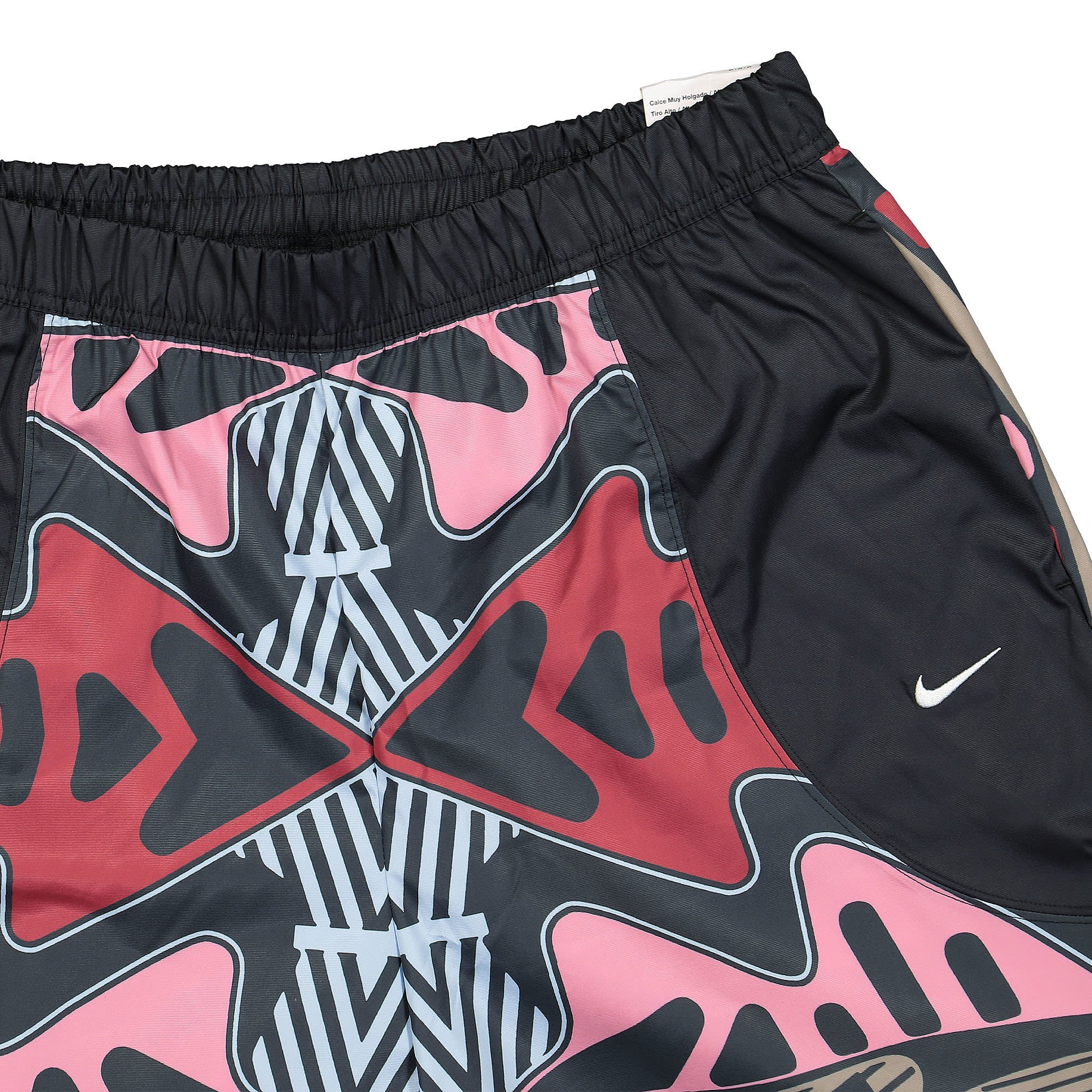 Nike Wmns NSW AOP High-Rise Woven Jogger Black / Black / White Sweat & Track Pants Detailfoto | Overkill