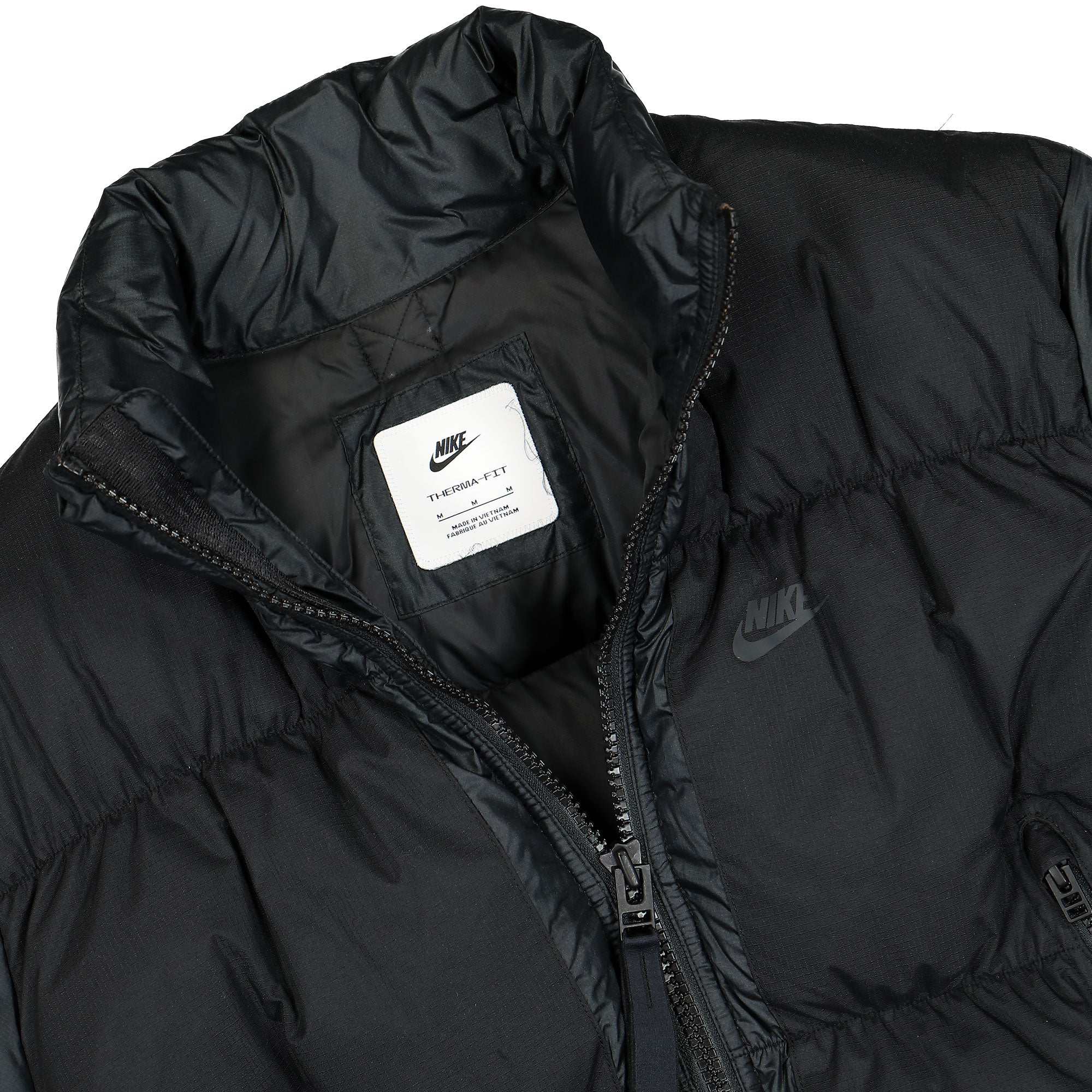 Nike NSW Therma-Fit Repel City Puffer Jacket Black / Black / Black / Dark Smoke Grey Puffer Jackets Close-up | Overkill