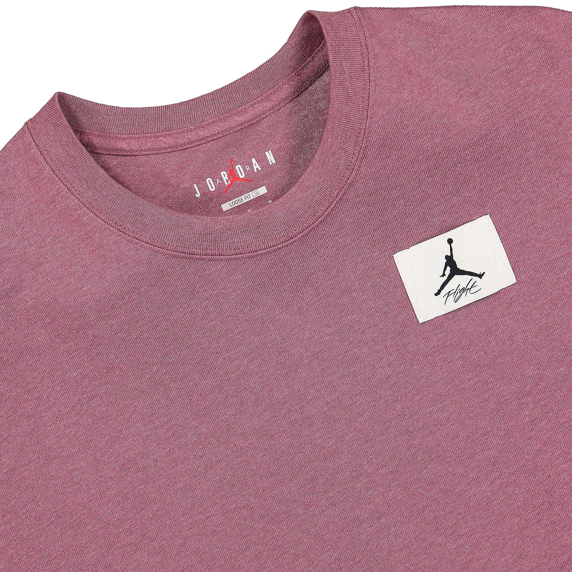 Jordan Wmns Air Jordan Essentials Tee Light Mulberry / HTR / Cave Purple T-Shirts Close-up | Overkill
