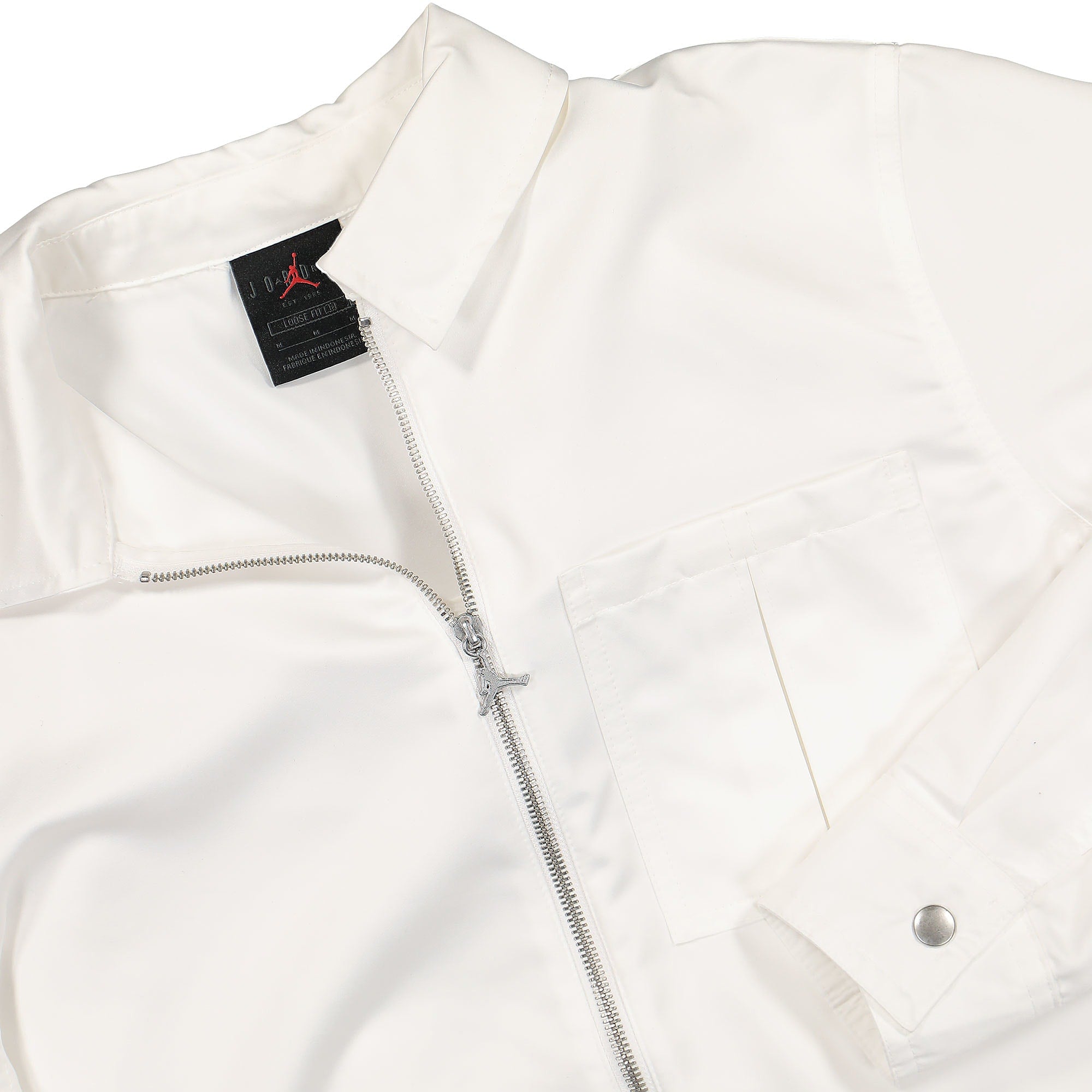 Jordan Wmns Air Jordan New Classic Capsule Top White / Brushed SIlver Jackets Close-up | Overkill