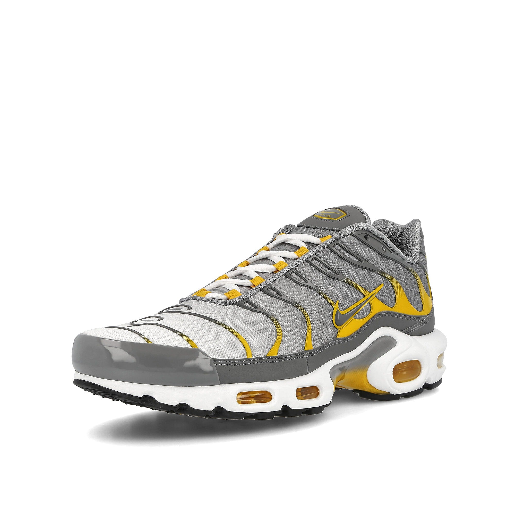 Nike air max plus Particle Grey-Particle Grey - Dark Sulfur Low Top Sneakers  Close Up | Overkill