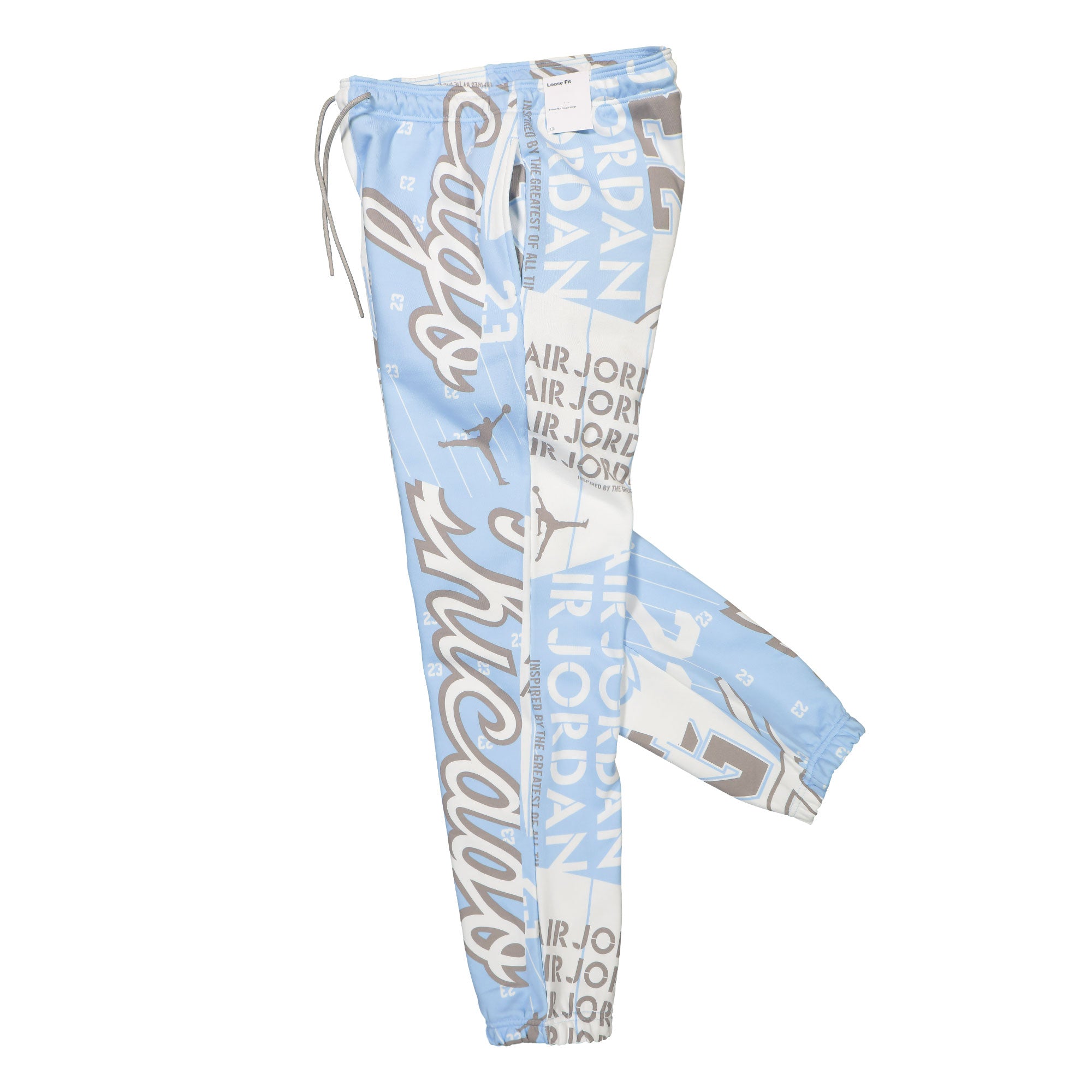 Jordan Wmns Air Jordan Fleece AOP Core Pant Celestine Blue / College Grey Sweat & Track Pants Close-up | Overkill