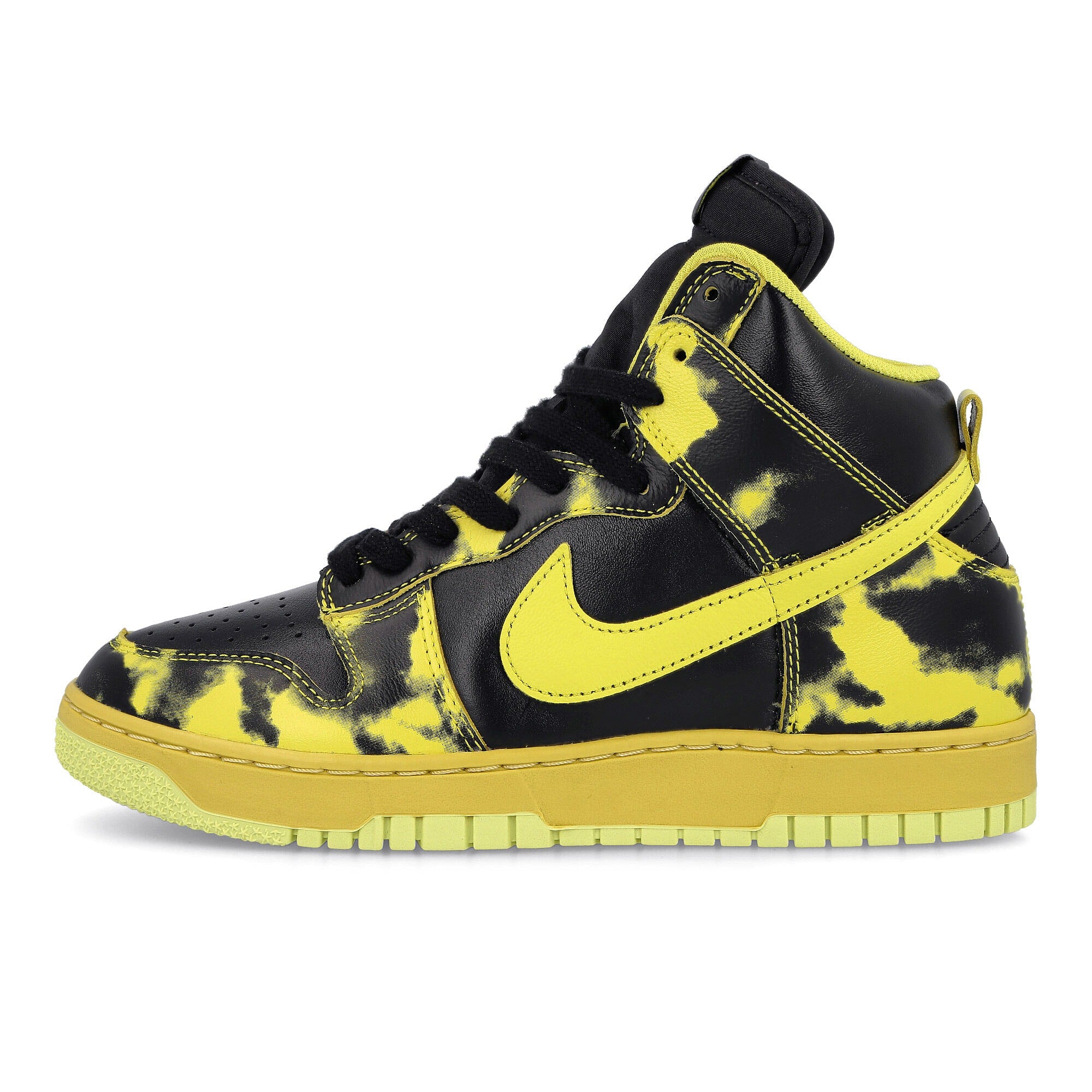 Nike dunk high 1985 sp Black-Yellow Strike - Saturn Gold High Top Sneakers DD9404 001 | Overkill