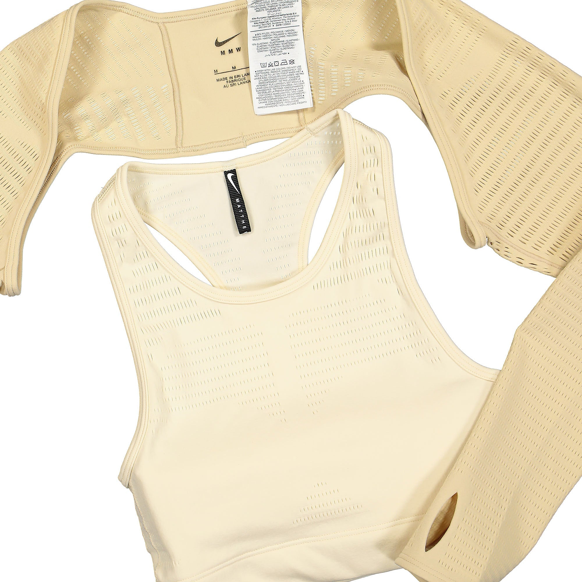 Nike Matthew M. Williams x Nike Wmns NRG Bra Flat Opal / Desert Ore Longsleeves Close-up | Overkill