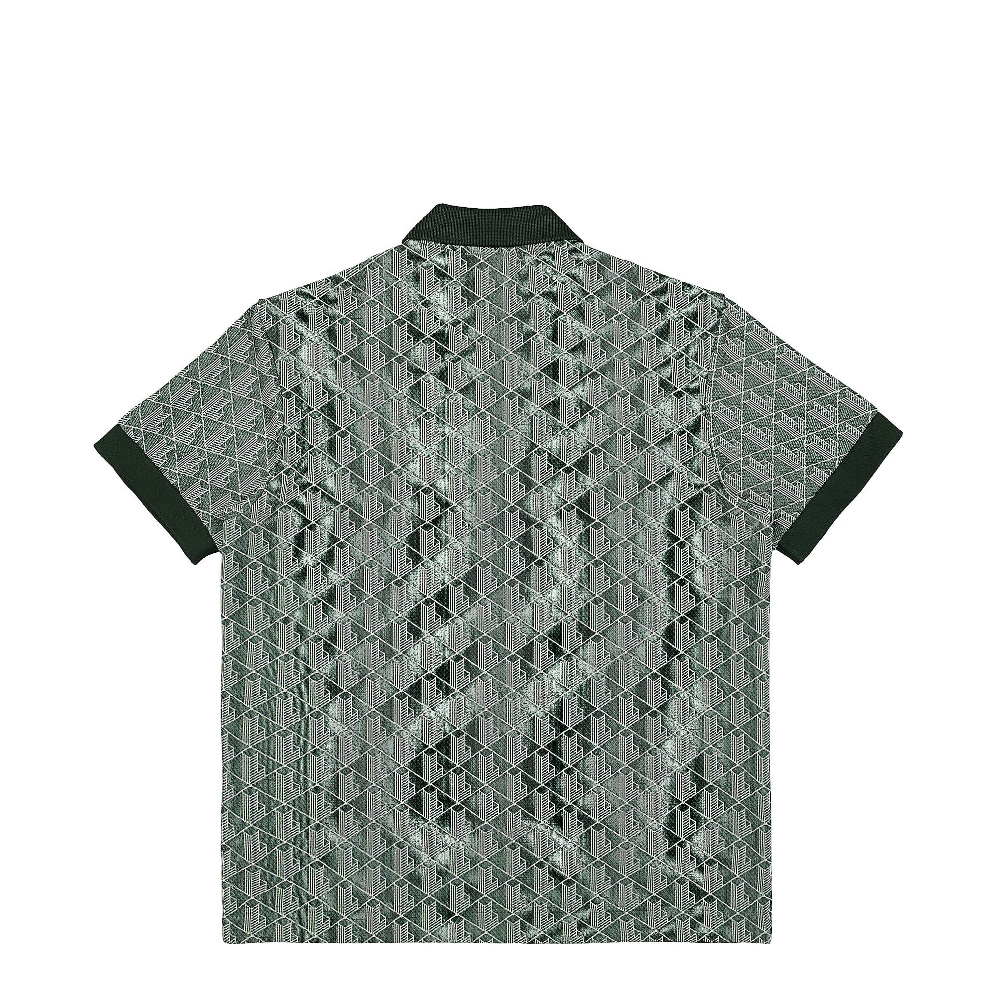 Lacoste Tartan Print Polo Green / Beige Polo Shirts Material | Overkill