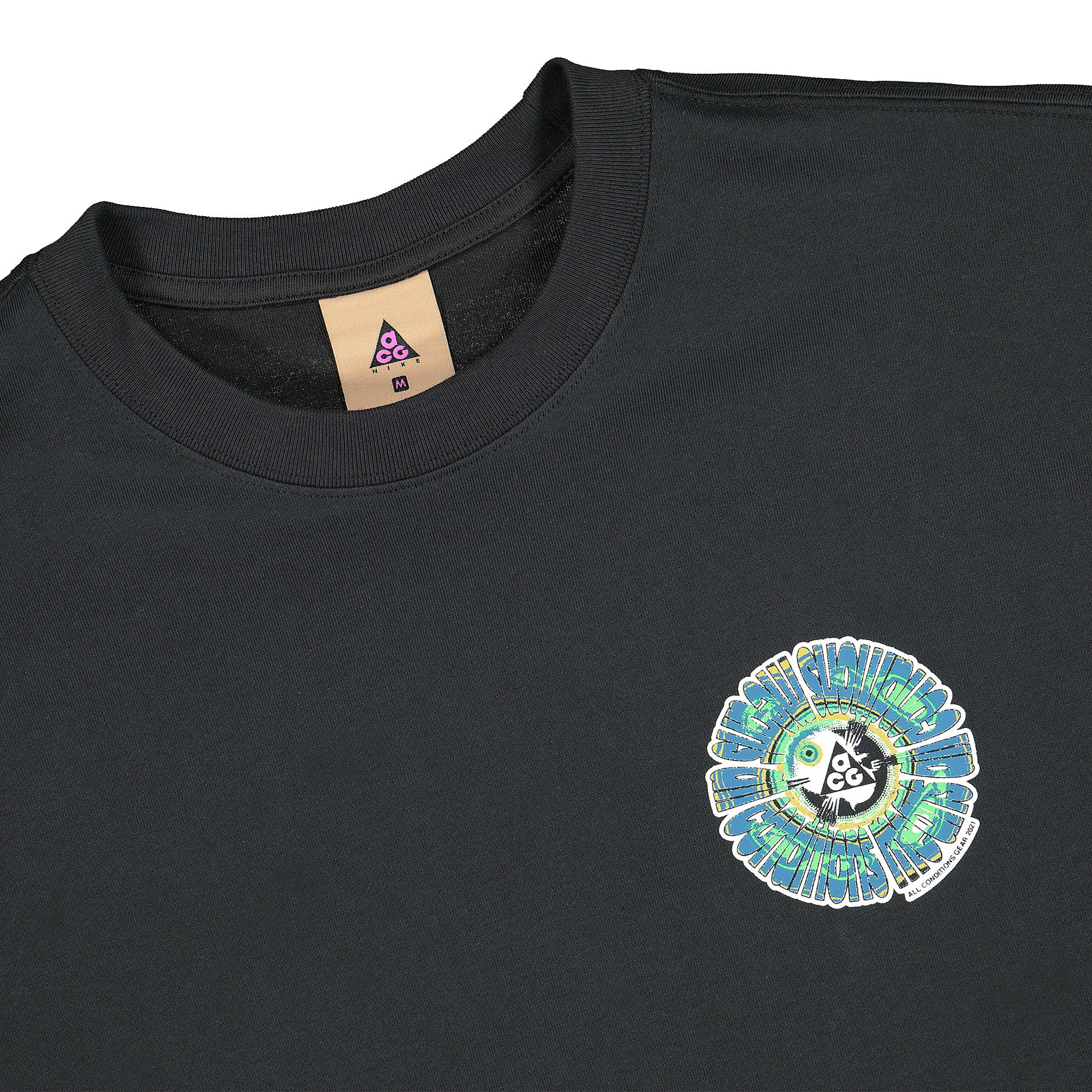 Nike NRG ACG Circle Longsleeve Tee Black Longsleeves Close-up | Overkill