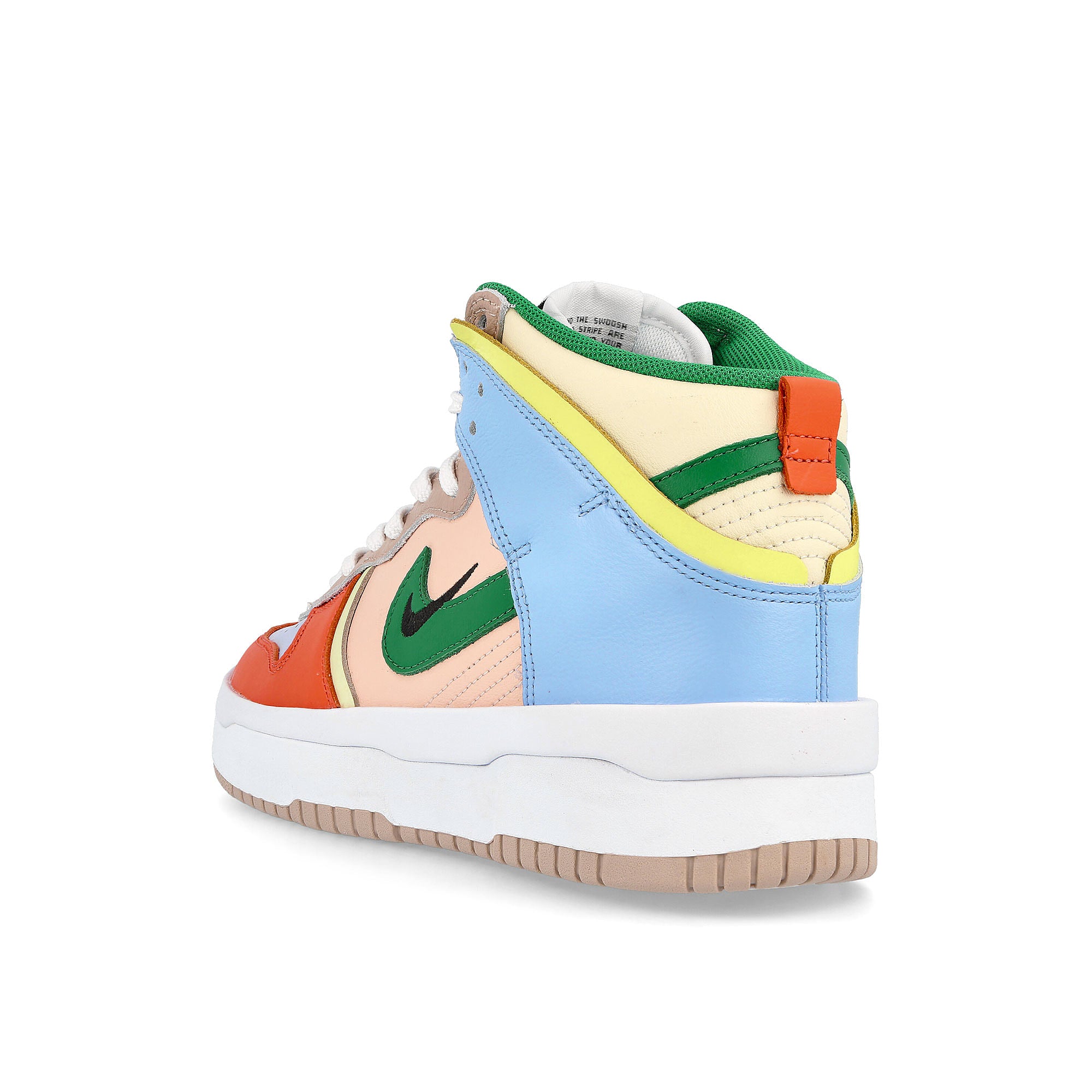 Nike wmns dunk high rebel Cashmere / Green Noise - Pale Coral  Close-up | Overkill