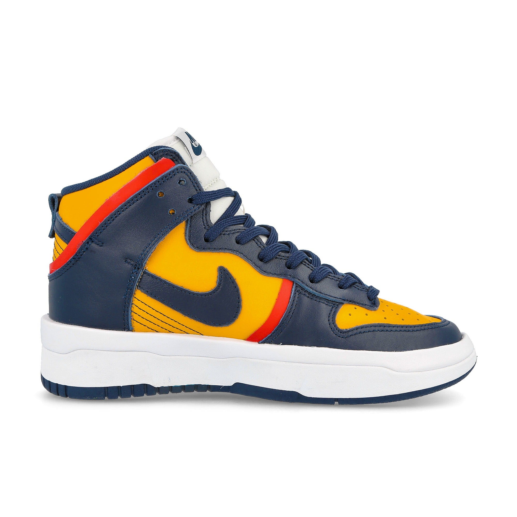 Nike wmns dunk high rebel Varsity Maize-Midnight Navy High Top Sneakers  Silhouette | Overkill