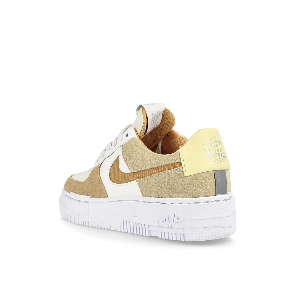 Nike wmns air force 1 pixel Sail / Bucktan - Coconut Milk - Lemon Drop  Close-up | Overkill