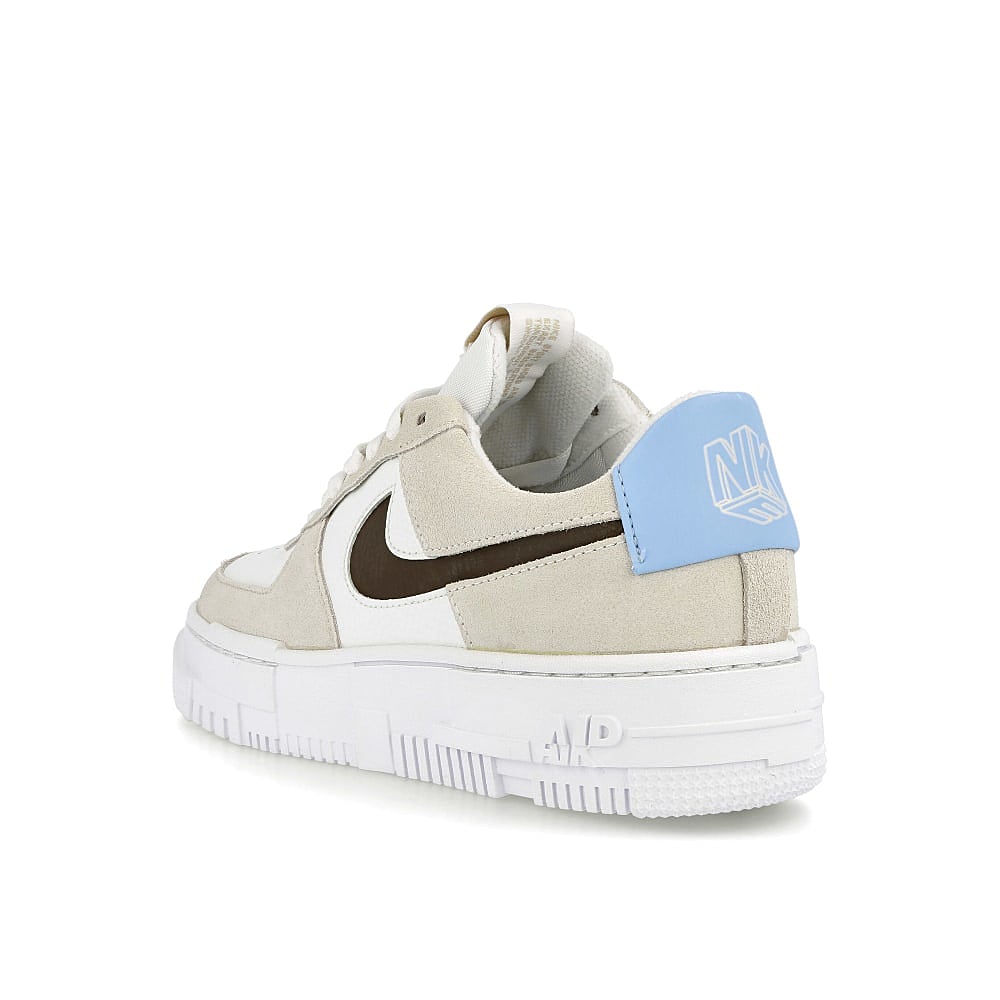 Nike wmns air force 1 pixel Desert Sand / Dark Cinder - White  Close-up | Overkill