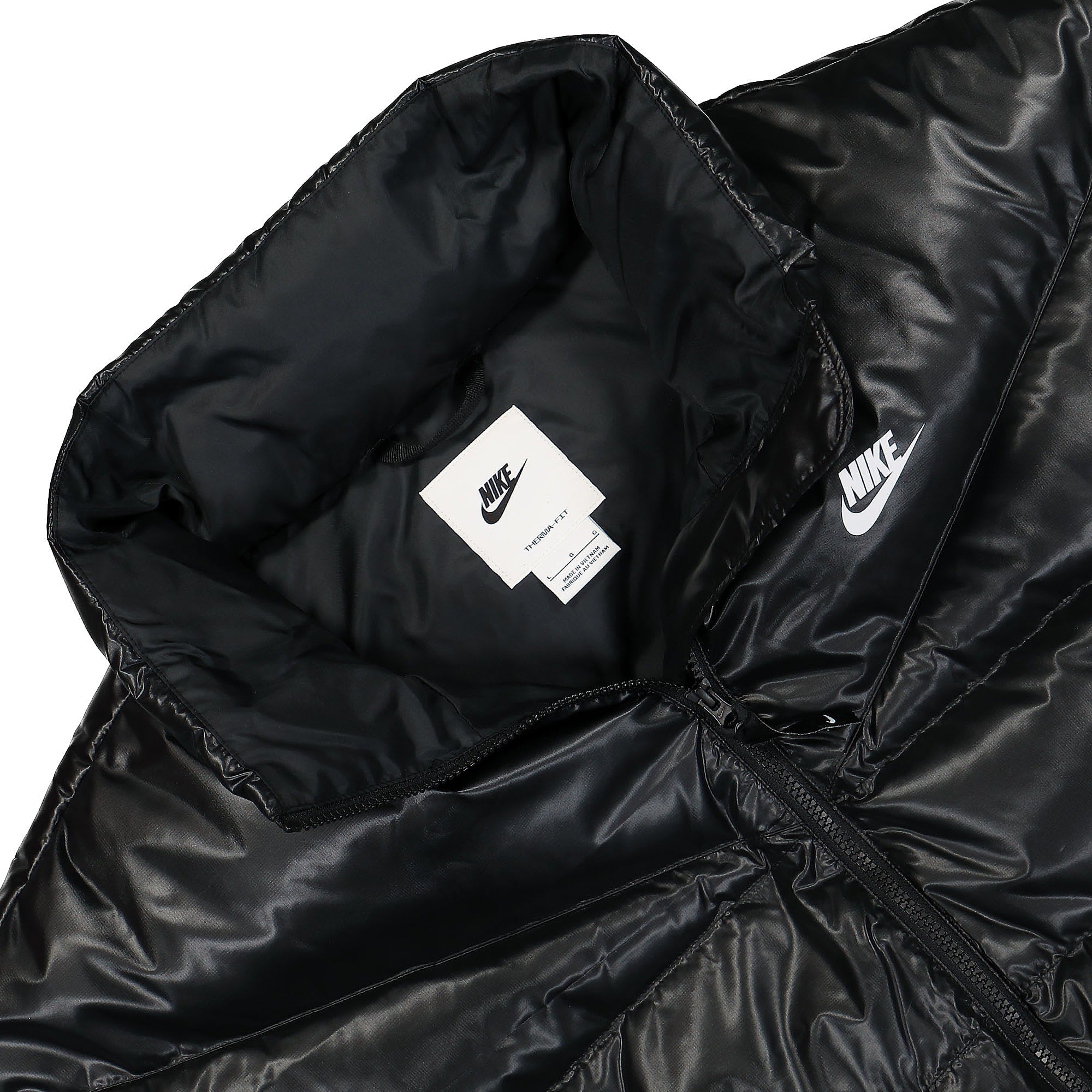 Nike Wmns NSW Therma-Fit City Jacket Black / White Jackets Close-up | Overkill
