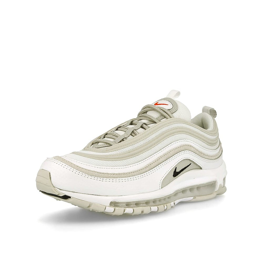 Nike air max 97 White-Light Bone - Black - Team Orange Sneakers  Close Up | Overkill