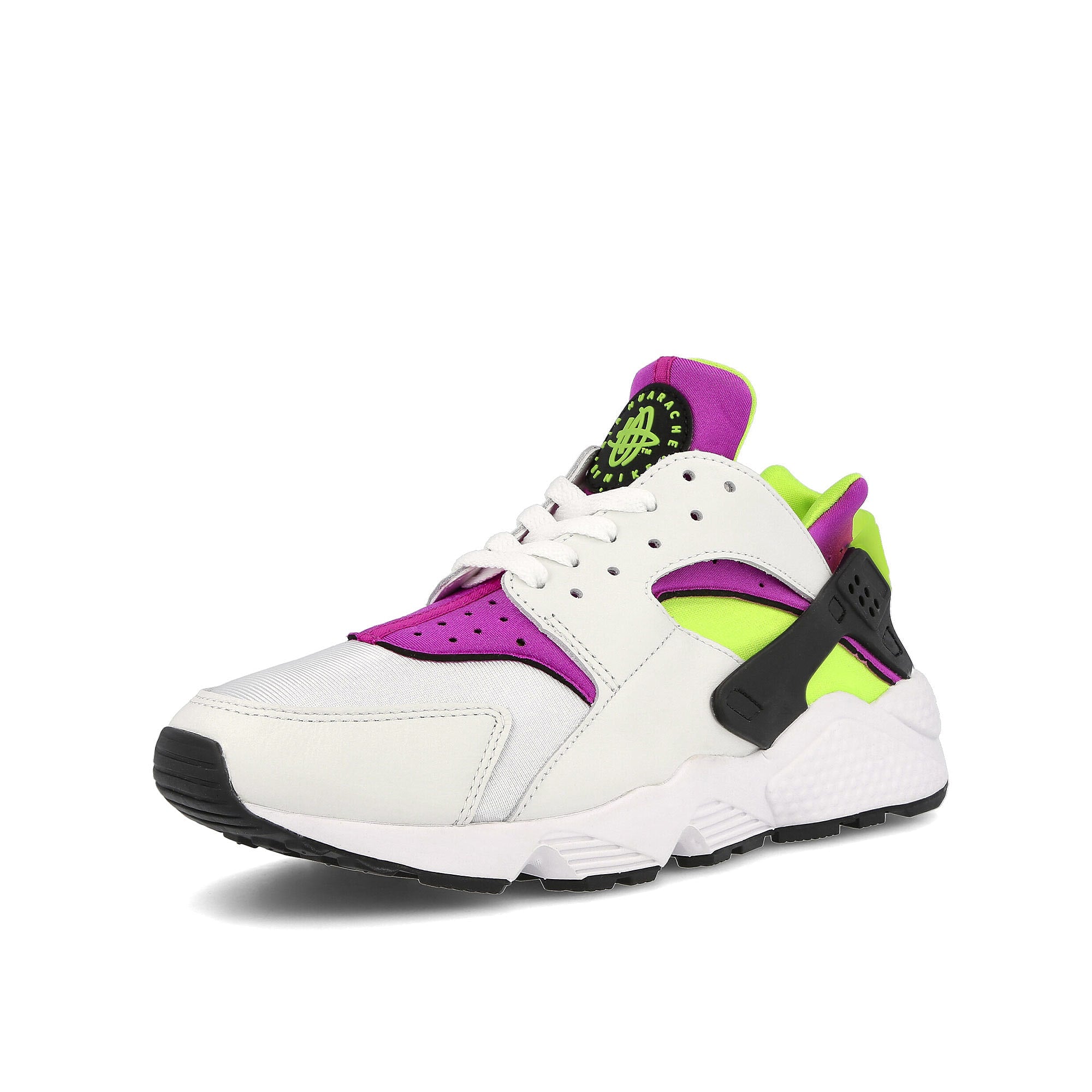 Nike wmns air huarache White-Neon Yellow - Magenta - Black Sneakers  Close Up | Overkill