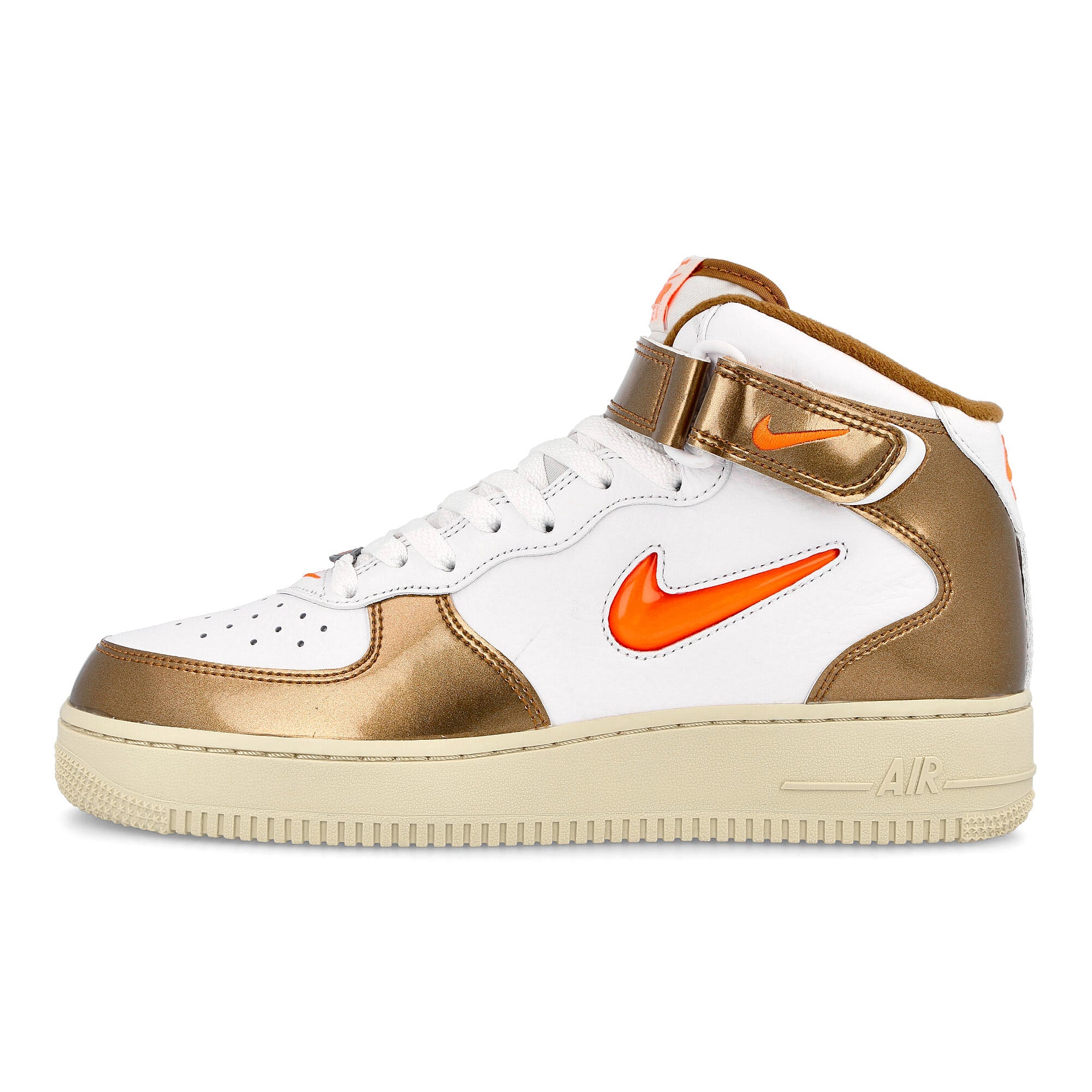 Nike air force 1 mid qs White-Total Orange - Ale Brown - Beach Mid Top Sneakers DH5623 100 | Overkill