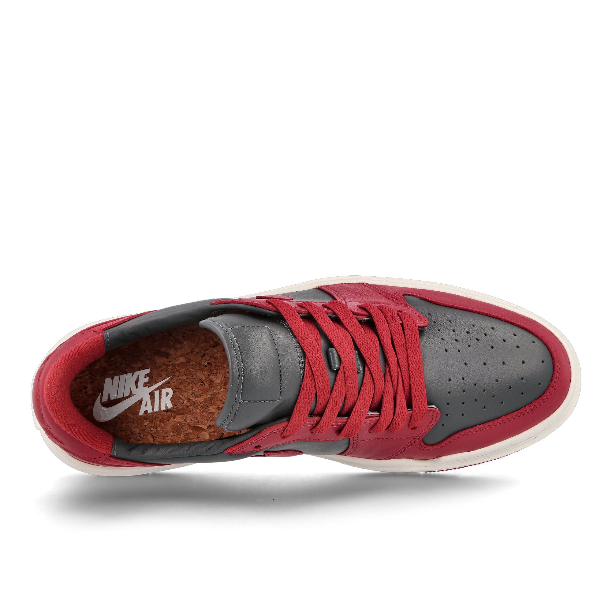 Jordan Wmns Air Jordan 1 Elevate Low Dark Grey-Varsity Red - Sail Sneakers  Detailfoto | Overkill