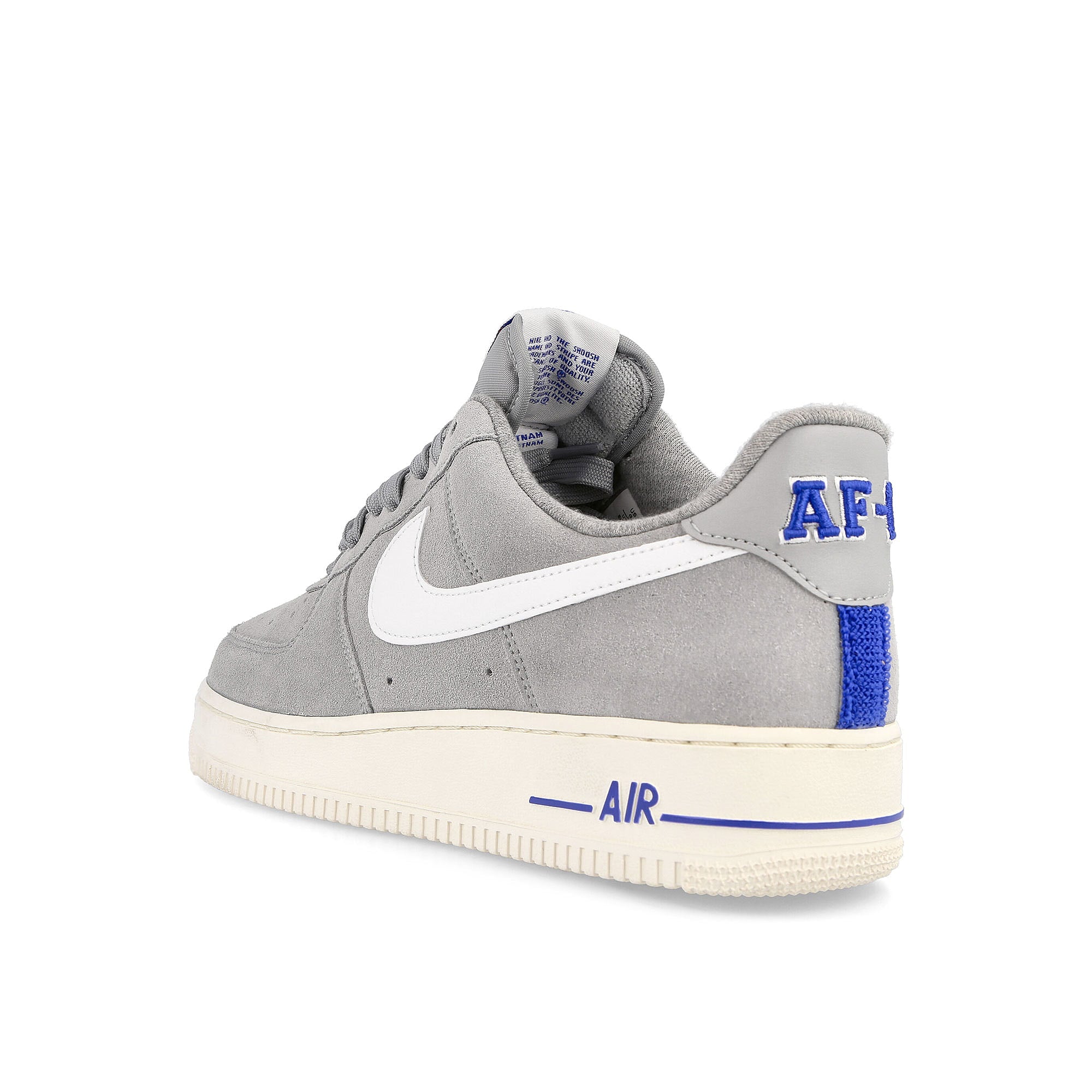 Nike air force 1 07 lx Light Smoke Grey / White - Sail - Hyper Royal  Close-up | Overkill