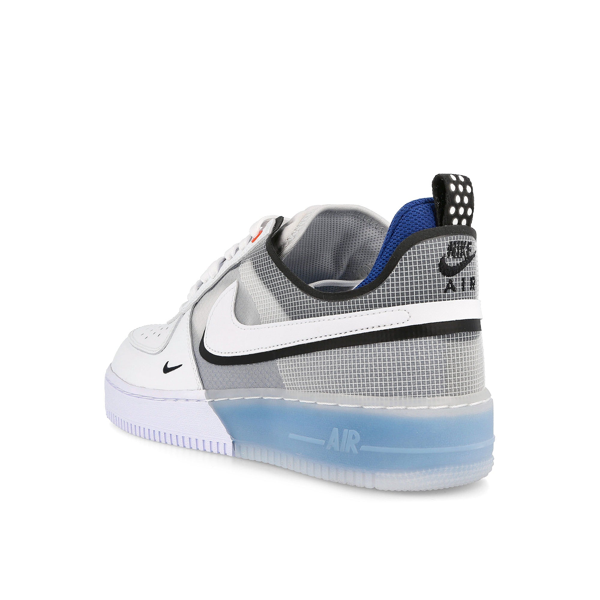 Nike air force 1 react White / White - Light Photo Blue  Close-up | Overkill