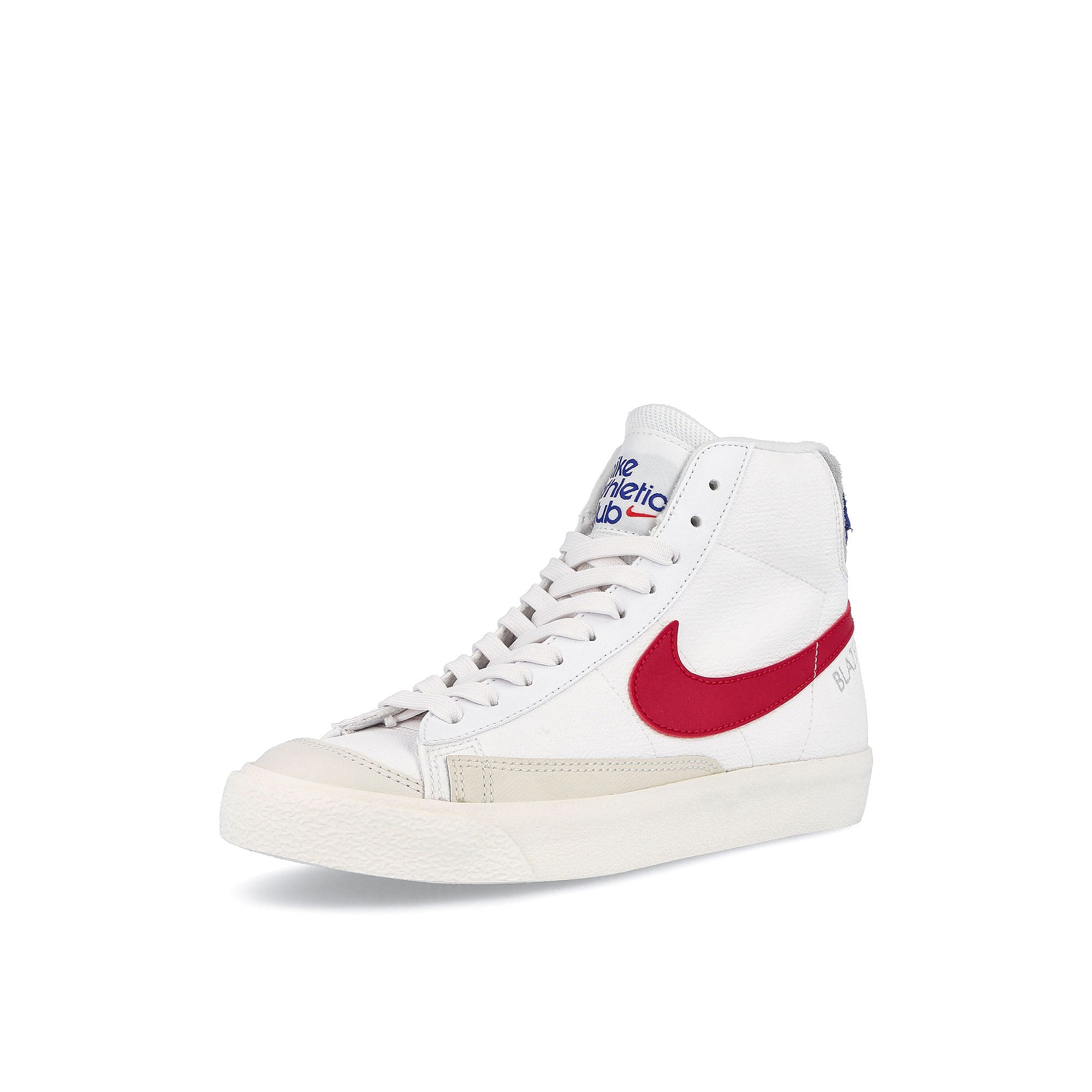 Nike blazer mid 77 se gs White-Gym Red - Light Smoke Grey - Phantom Mid Top Sneakers  Close Up | Overkill