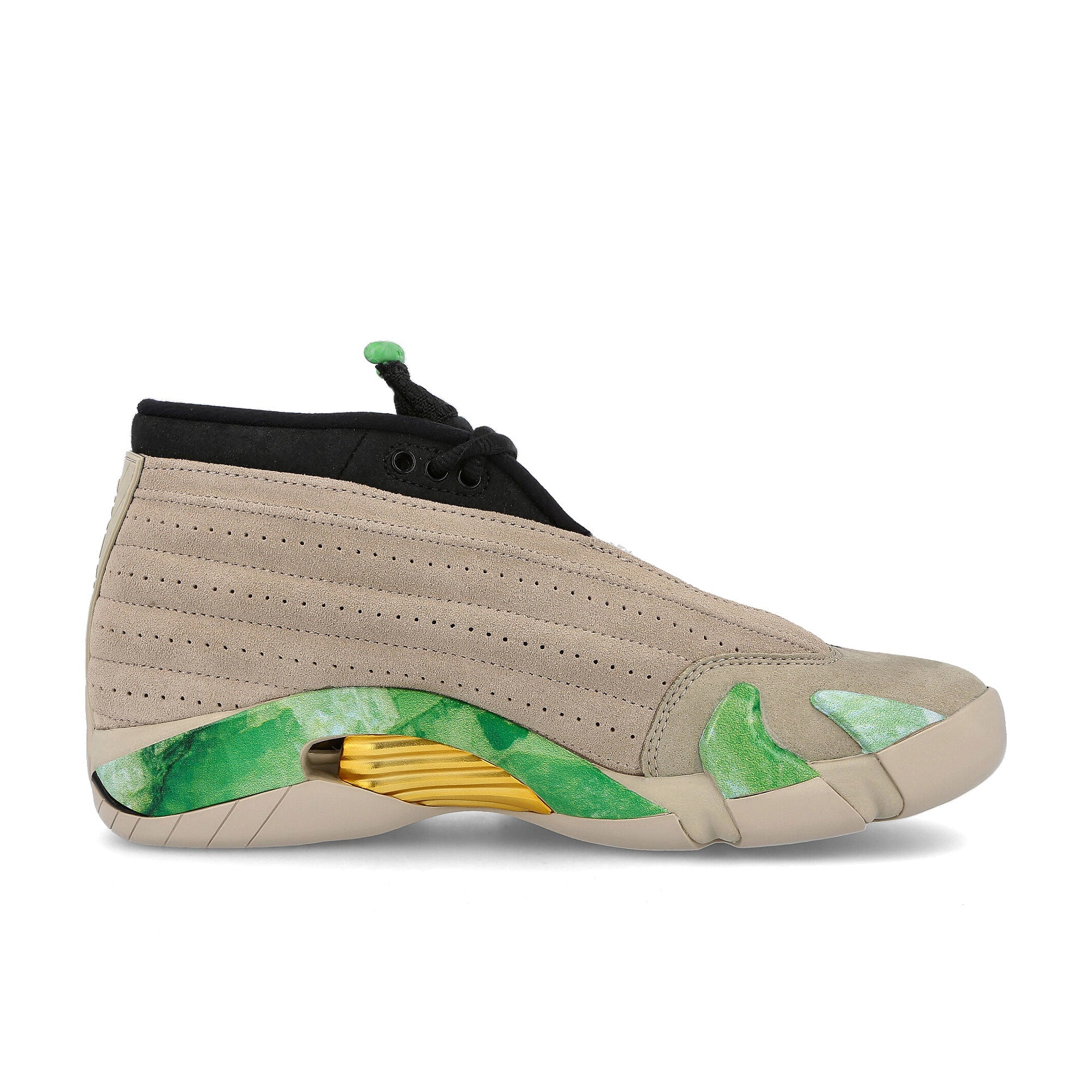 Jordan Aleali May x Wmns Air Jordan 14 Retro SP Light Sand / Light Sand - White - Black   Material | Overkill