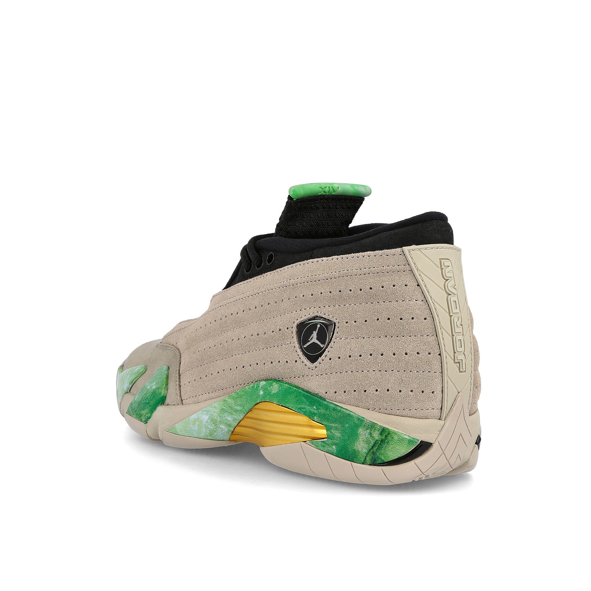 Jordan Aleali May x Wmns Air Jordan 14 Retro SP Light Sand / Light Sand - White - Black  Close-up | Overkill