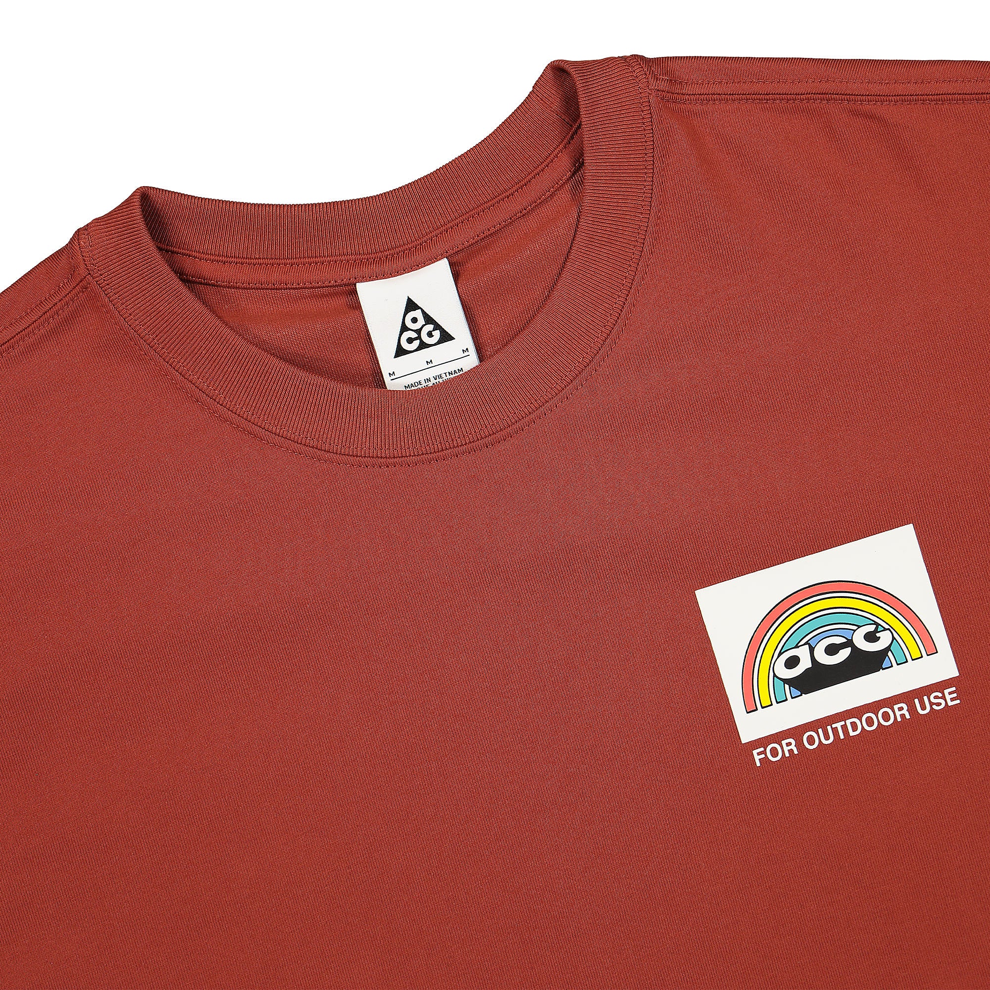 Nike NRG ACG SS Flag Tee Redstone T-Shirts Close-up | Overkill