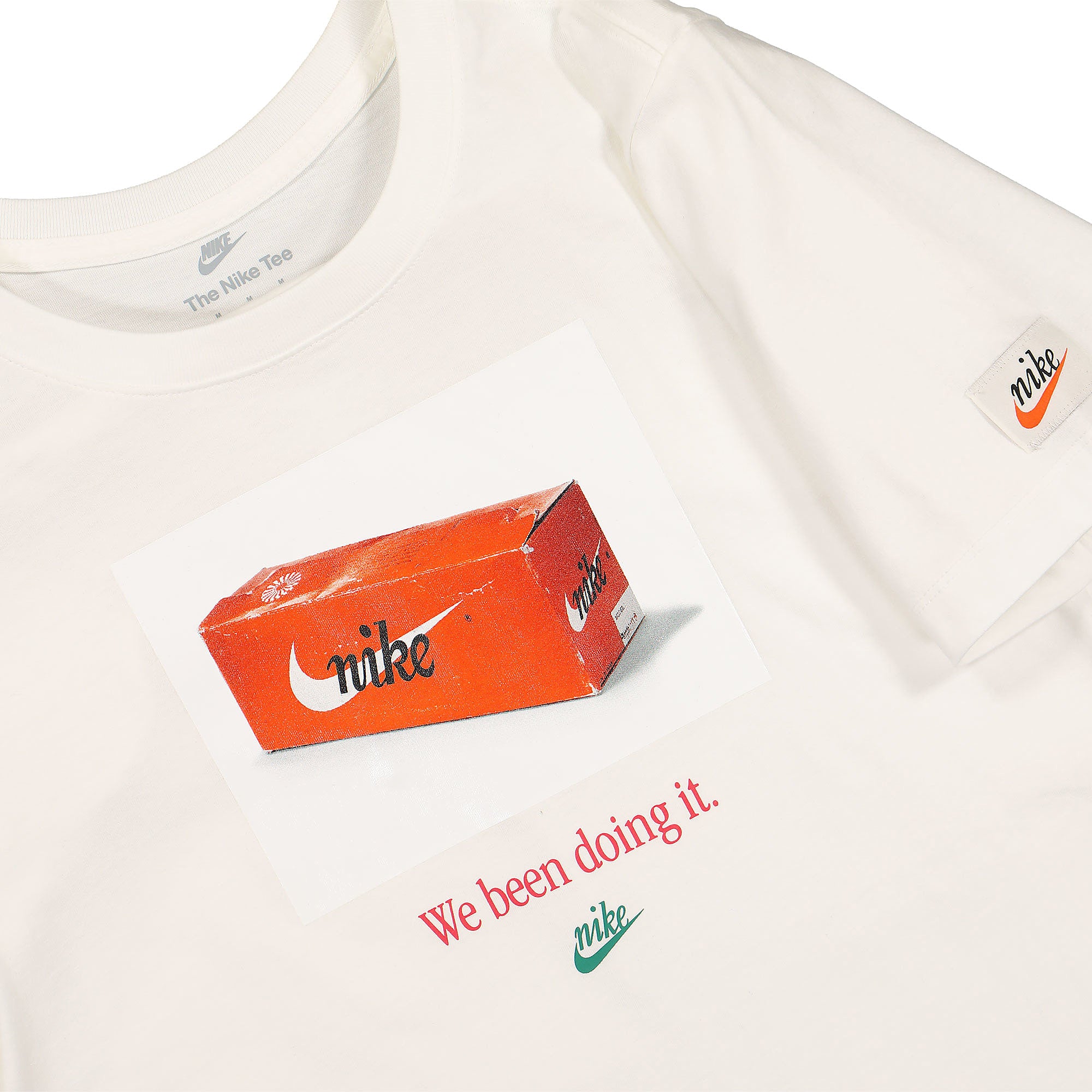 Nike NSW Tee Swoosh 50 Photo White T-Shirts Close-up | Overkill