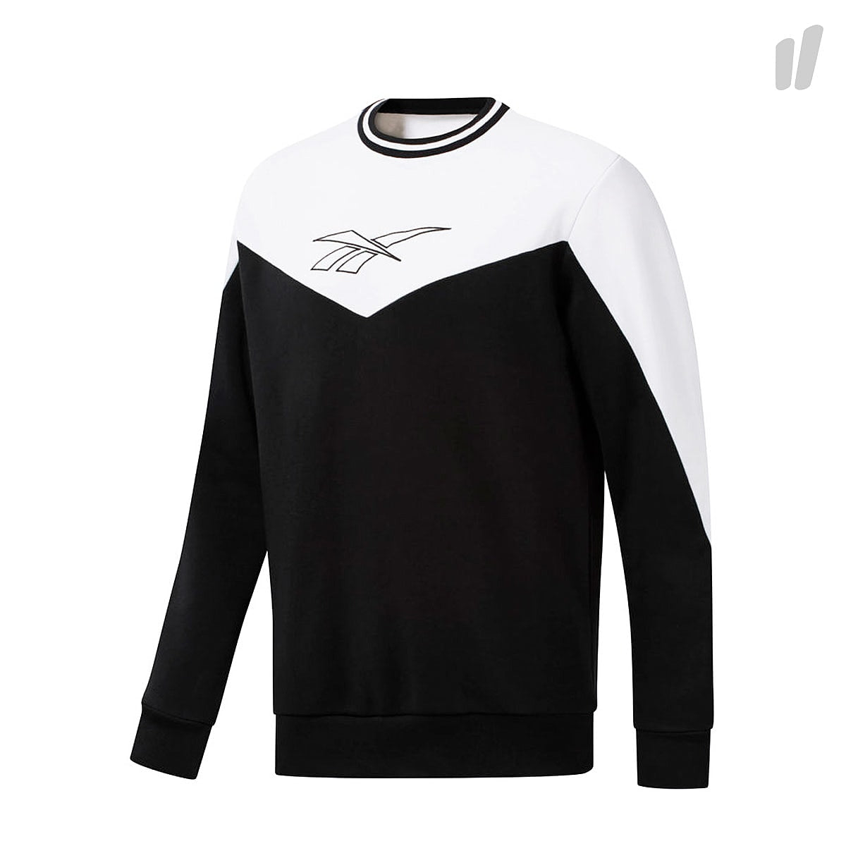 Reebok LF Crew Black / White Sweatshirts DJ1952 | Overkill