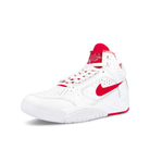 Nike air flight lite mid White-University Red Mid Top Sneakers  Close Up | Overkill