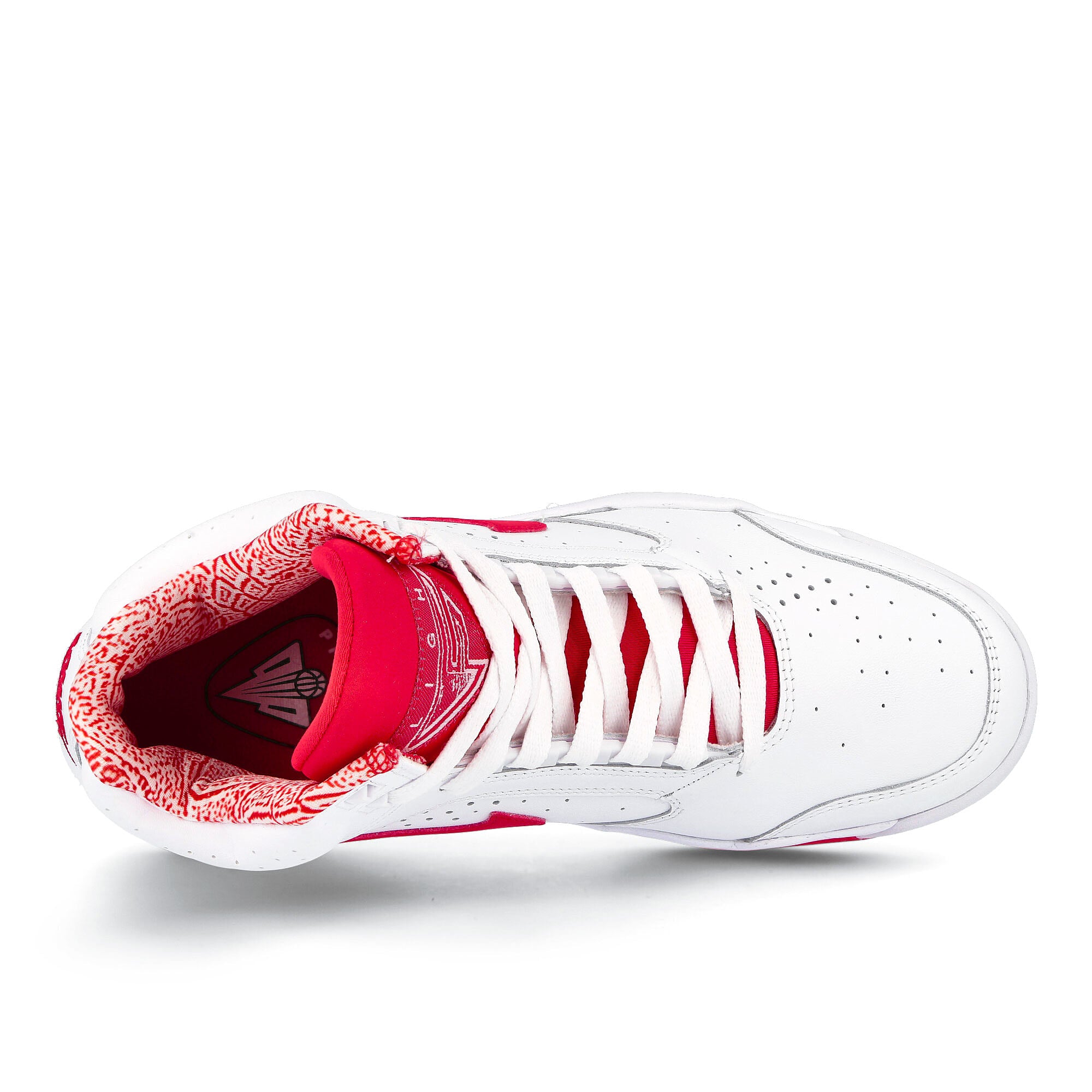 Nike air flight lite mid White-University Red Mid Top Sneakers  Detailfoto | Overkill