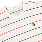 Nike Court Embroidered Stripes Tee White T-Shirts Close-up | Overkill