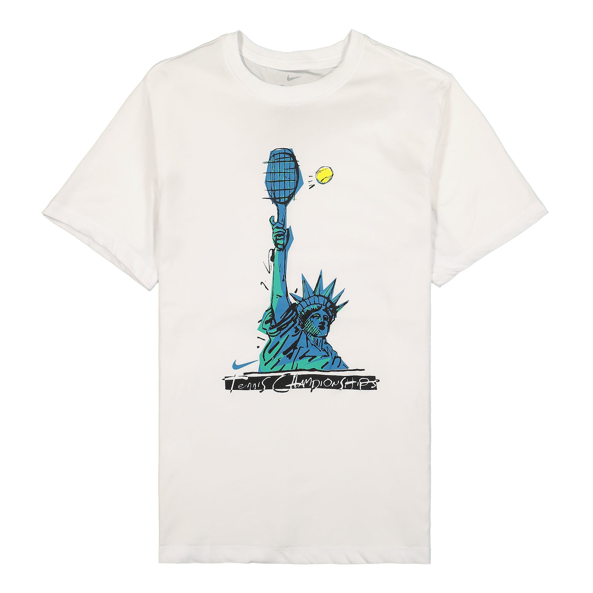 Nike Court Dri-Fit NYC Liberty Tee White T-Shirts DJ2783 100 | Overkill