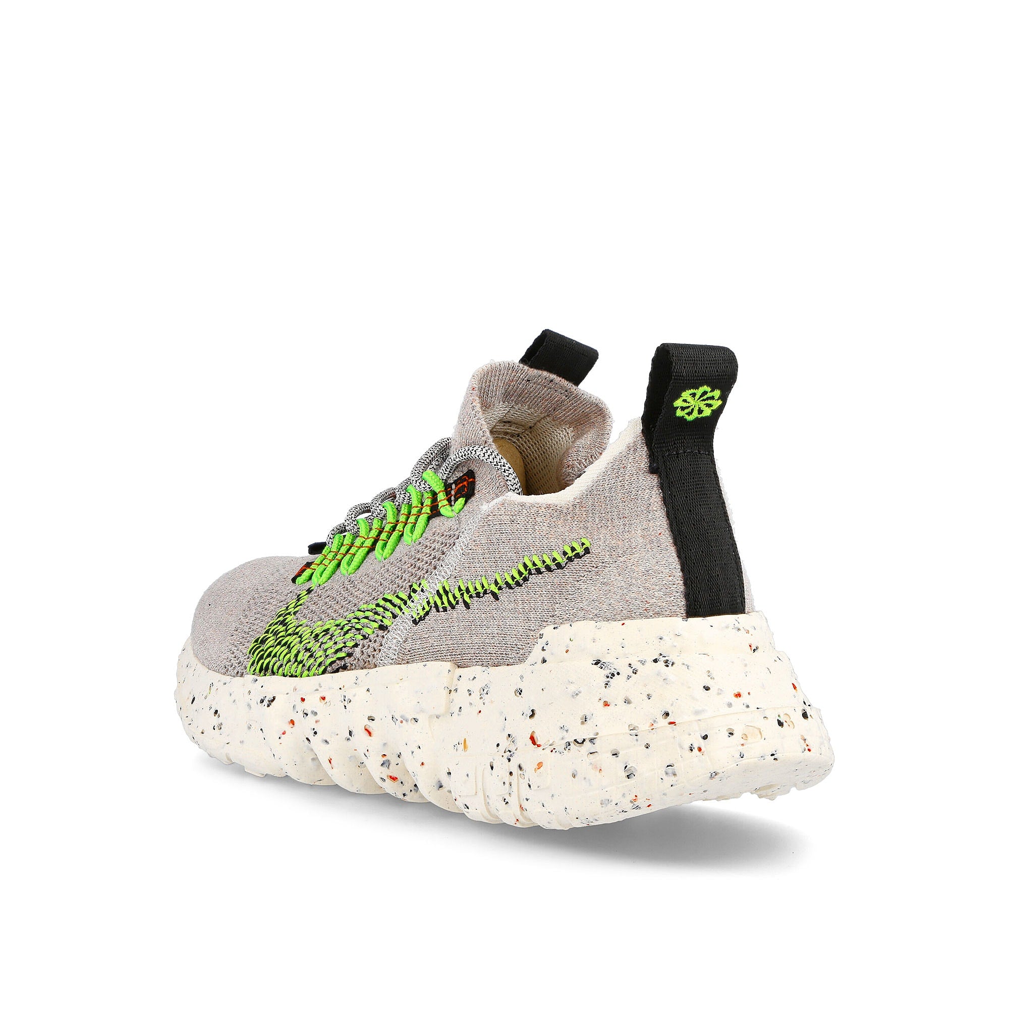 Nike space hippie 01 Vast Grey-Electric Green - Black White Sneakers  Material | Overkill