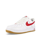 Nike air force 1 low retro White-University Red - Gum Yellow Low Top Sneakers  Close Up | Overkill