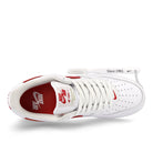 Nike air force 1 low retro White-University Red - Gum Yellow Low Top Sneakers  Detailfoto | Overkill