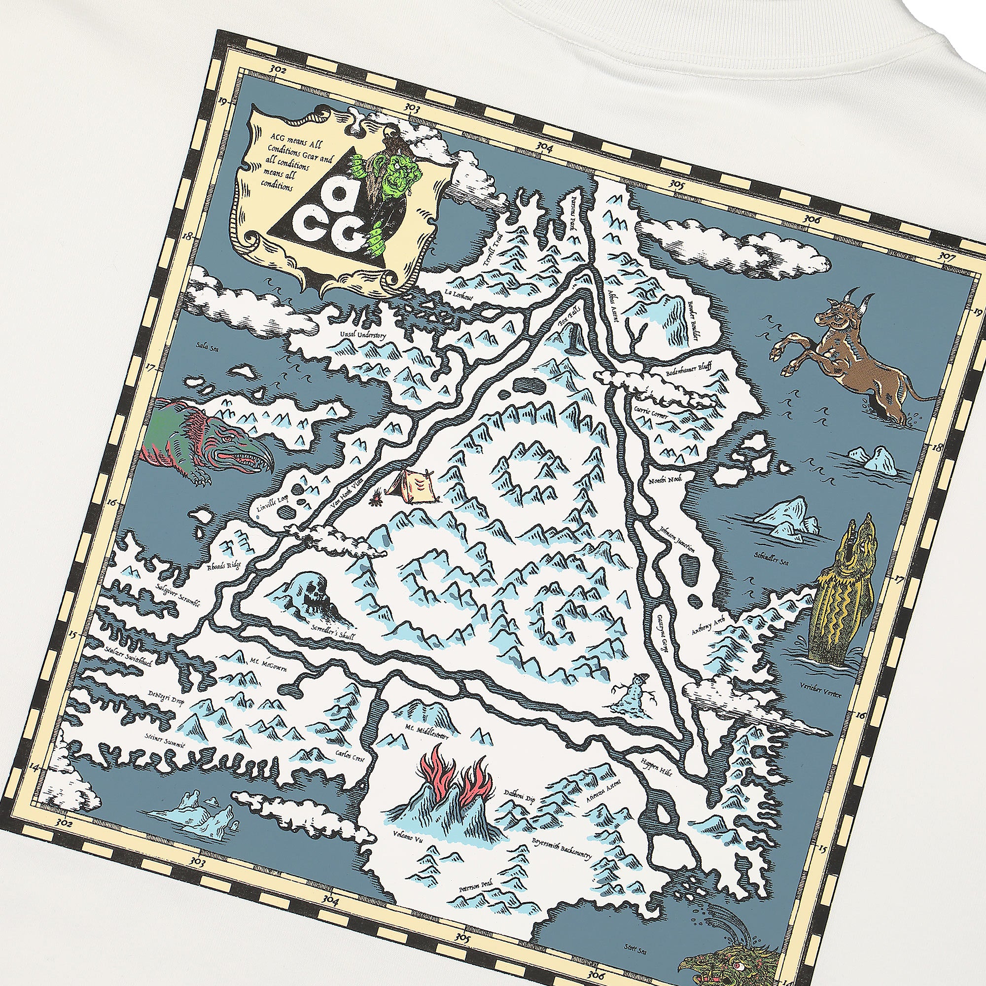 Nike NRG ACG Iceland Map Tee Summit white T-Shirts Detailfoto | Overkill