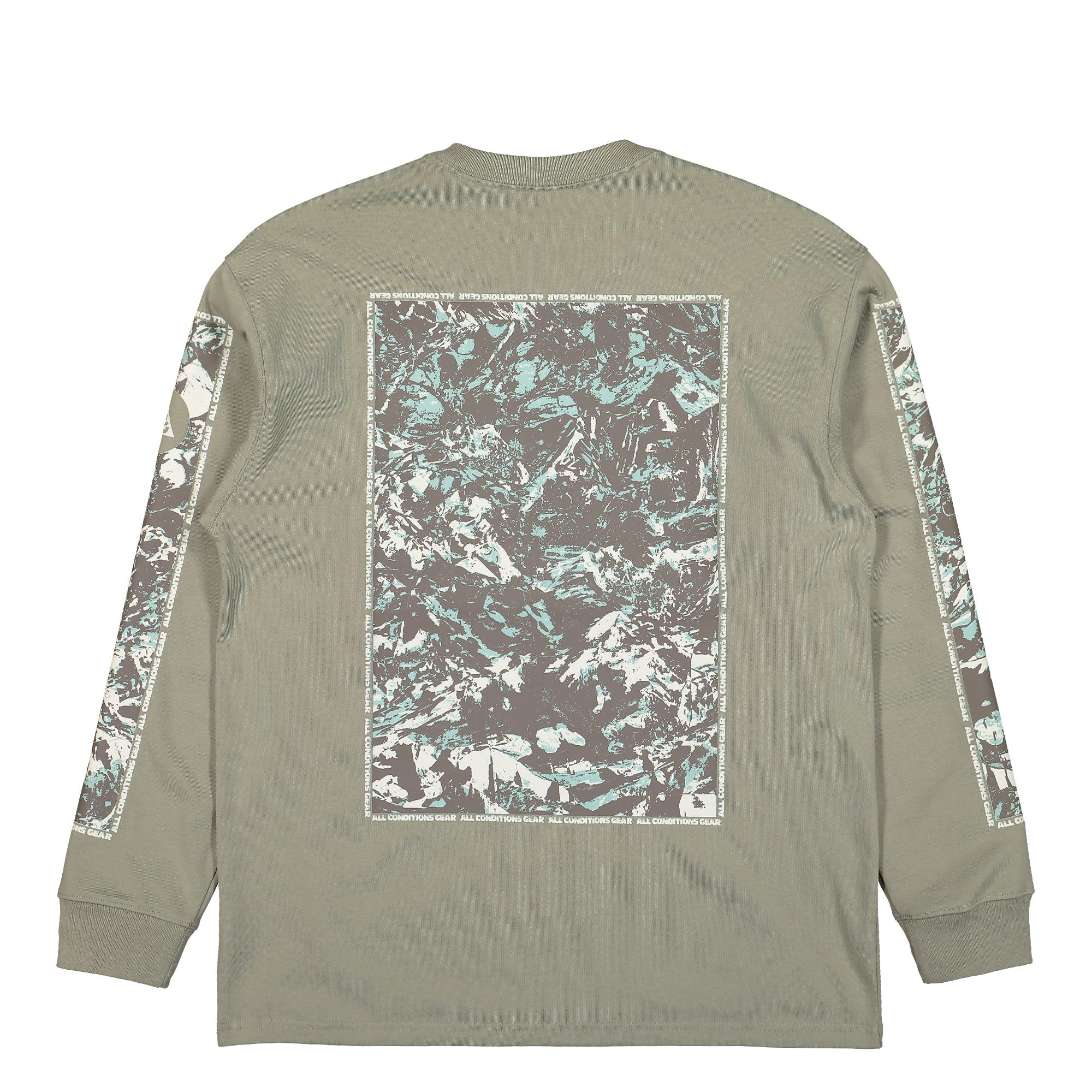 Nike NRG ACG Cave Long Sleeve Tee Grey T-Shirts Close-up | Overkill